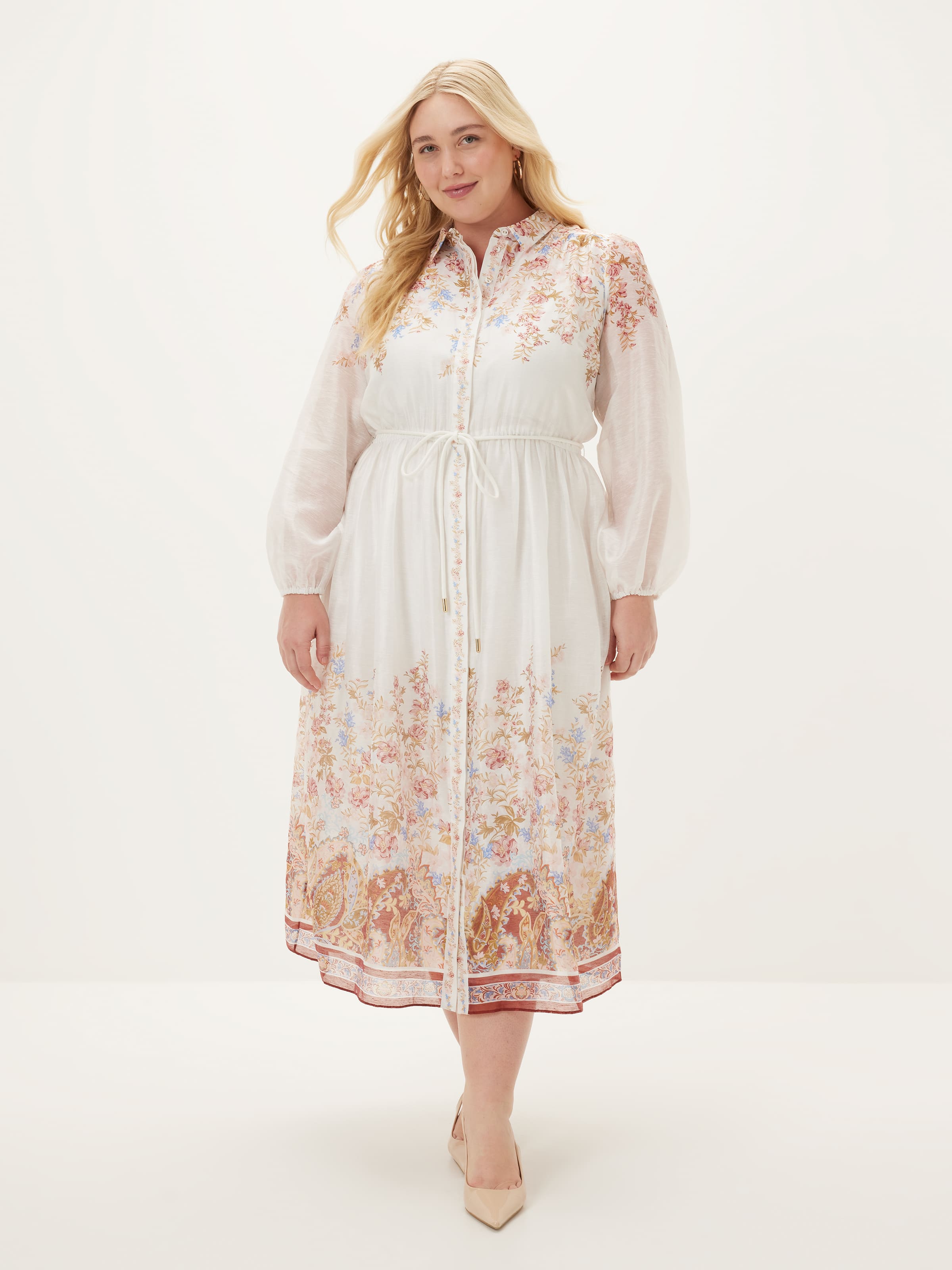 Curve Zoe Midi Shirt Dress