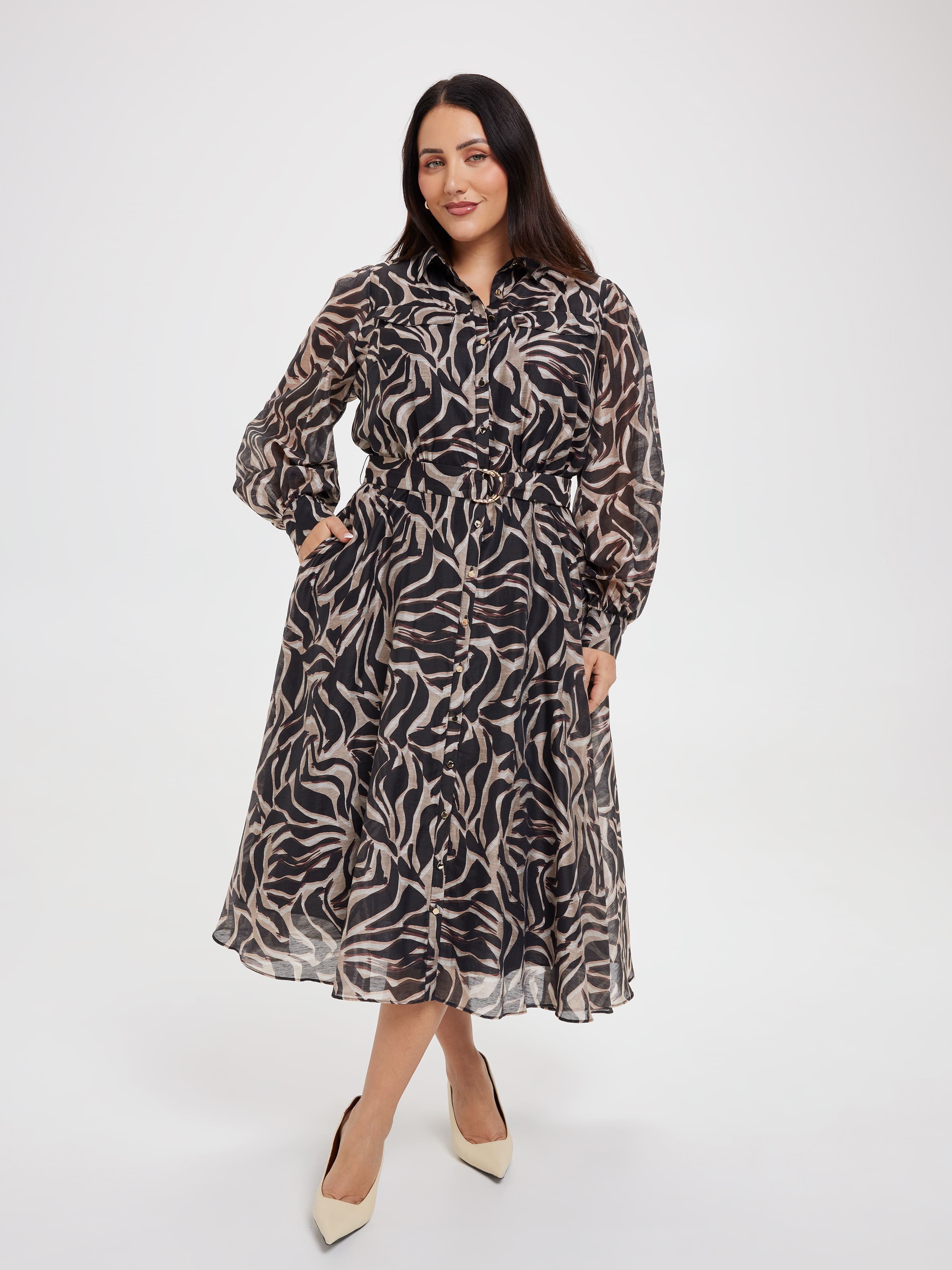 Curve Magnolia Shirt Dress