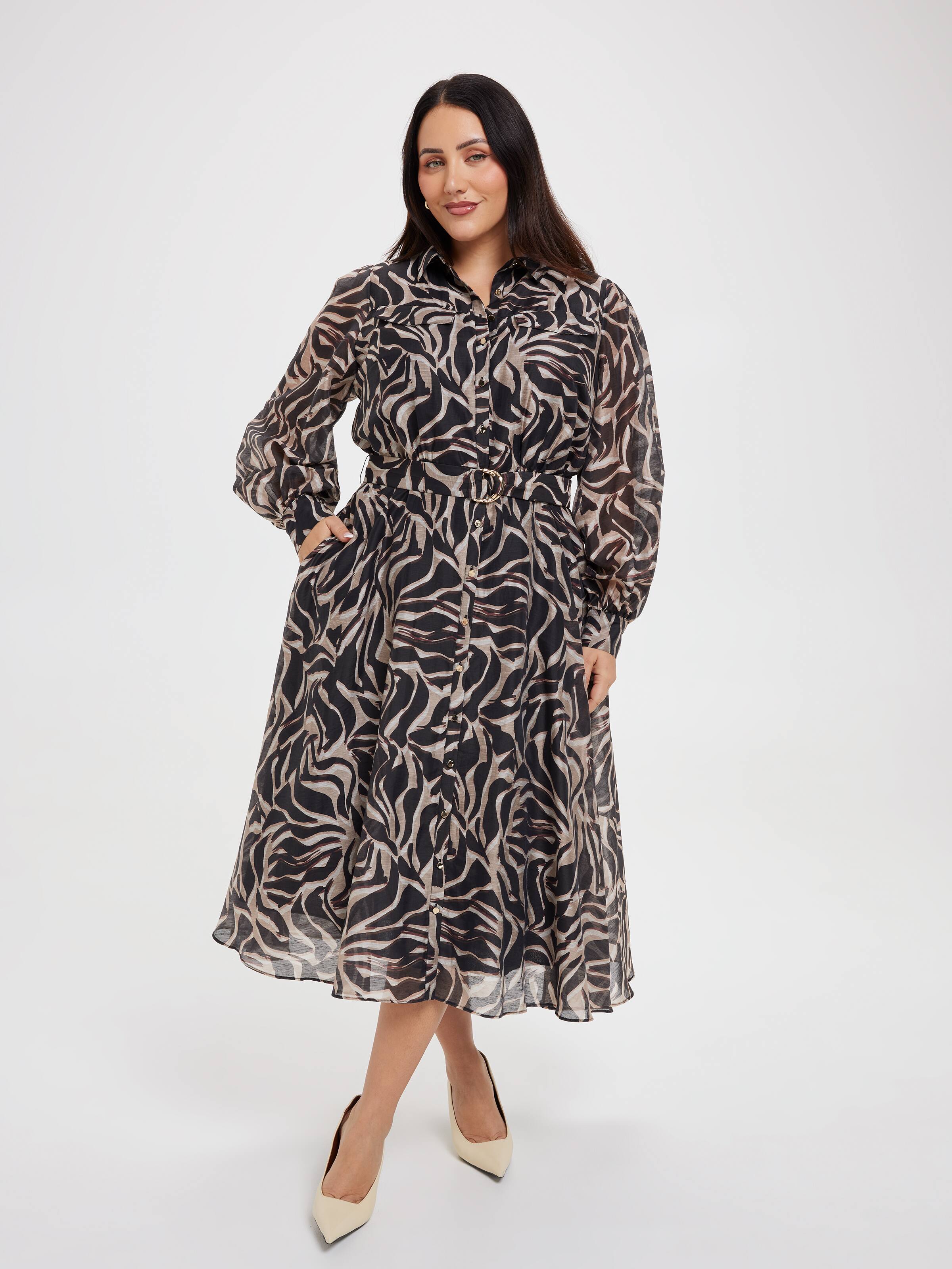 Curve Magnolia Shirt Dress