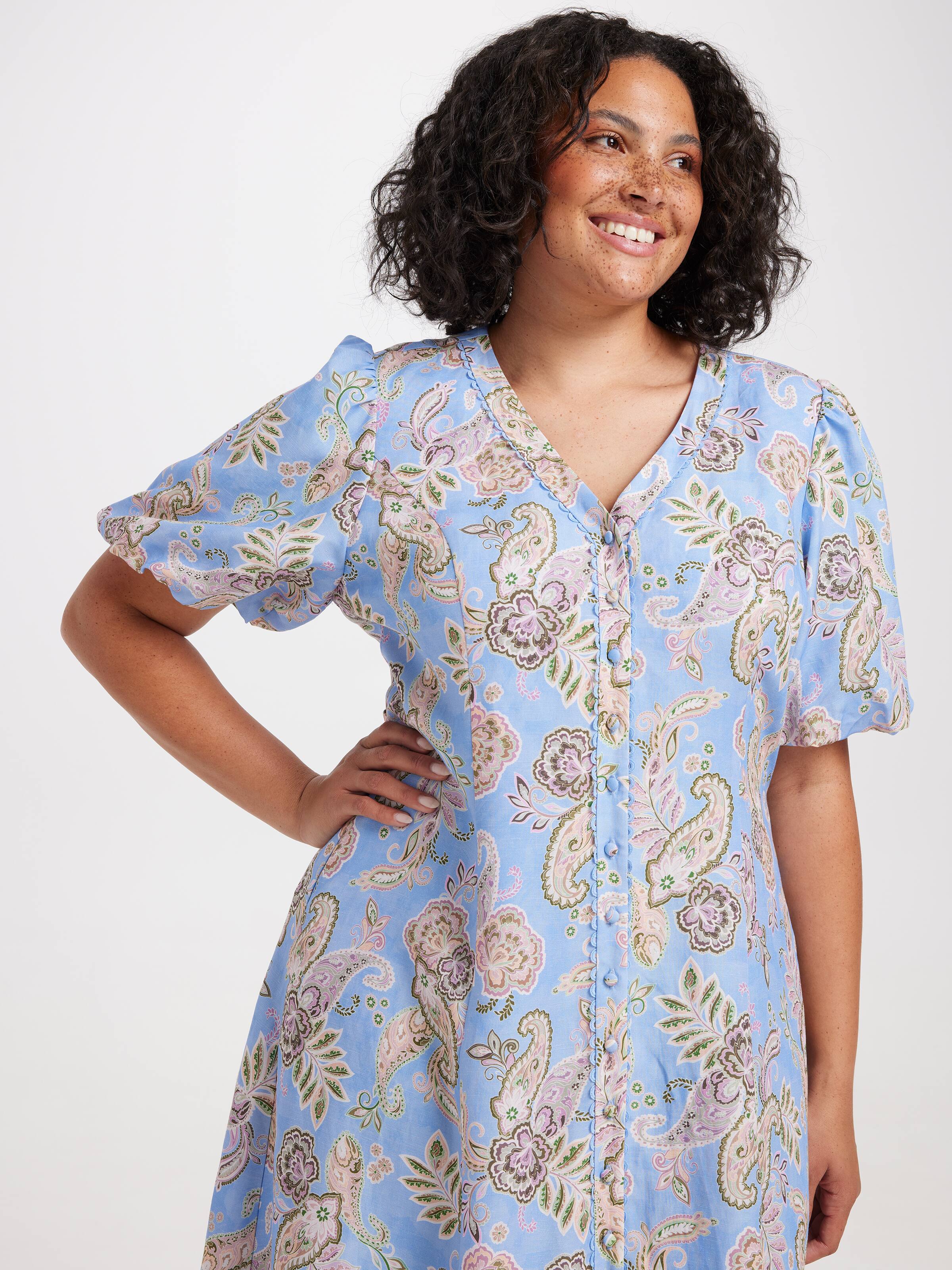 Curve Heather Midi Dress
