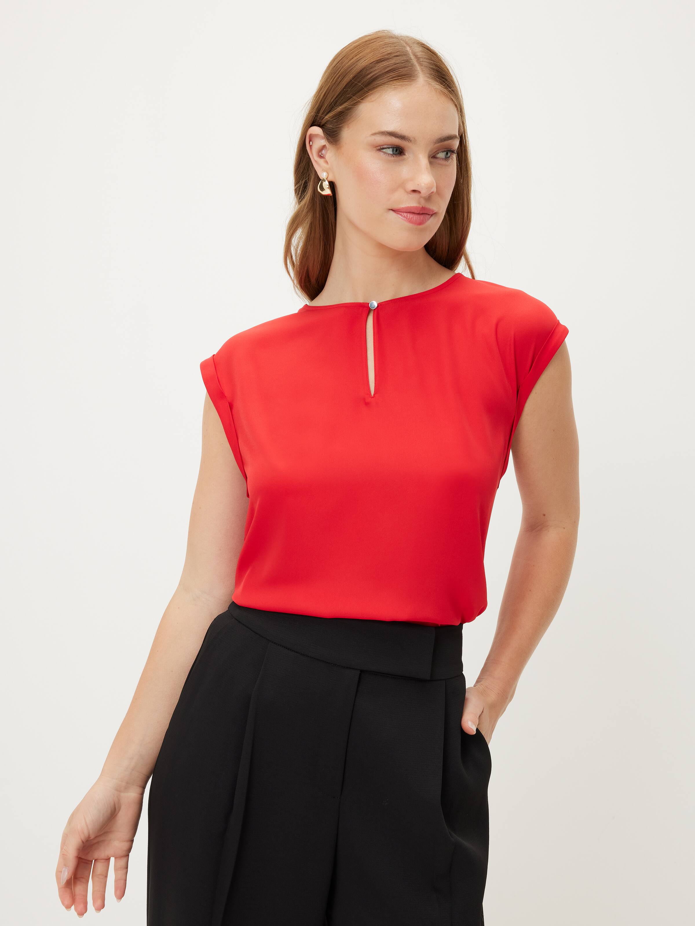 Billie Woven Front Tee