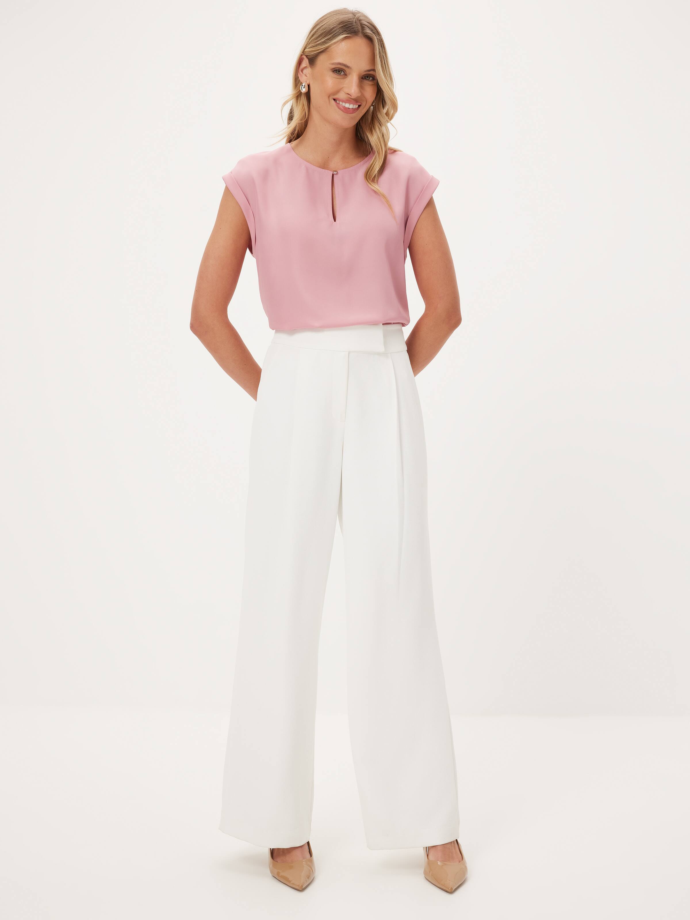 Billie Woven Front Tee