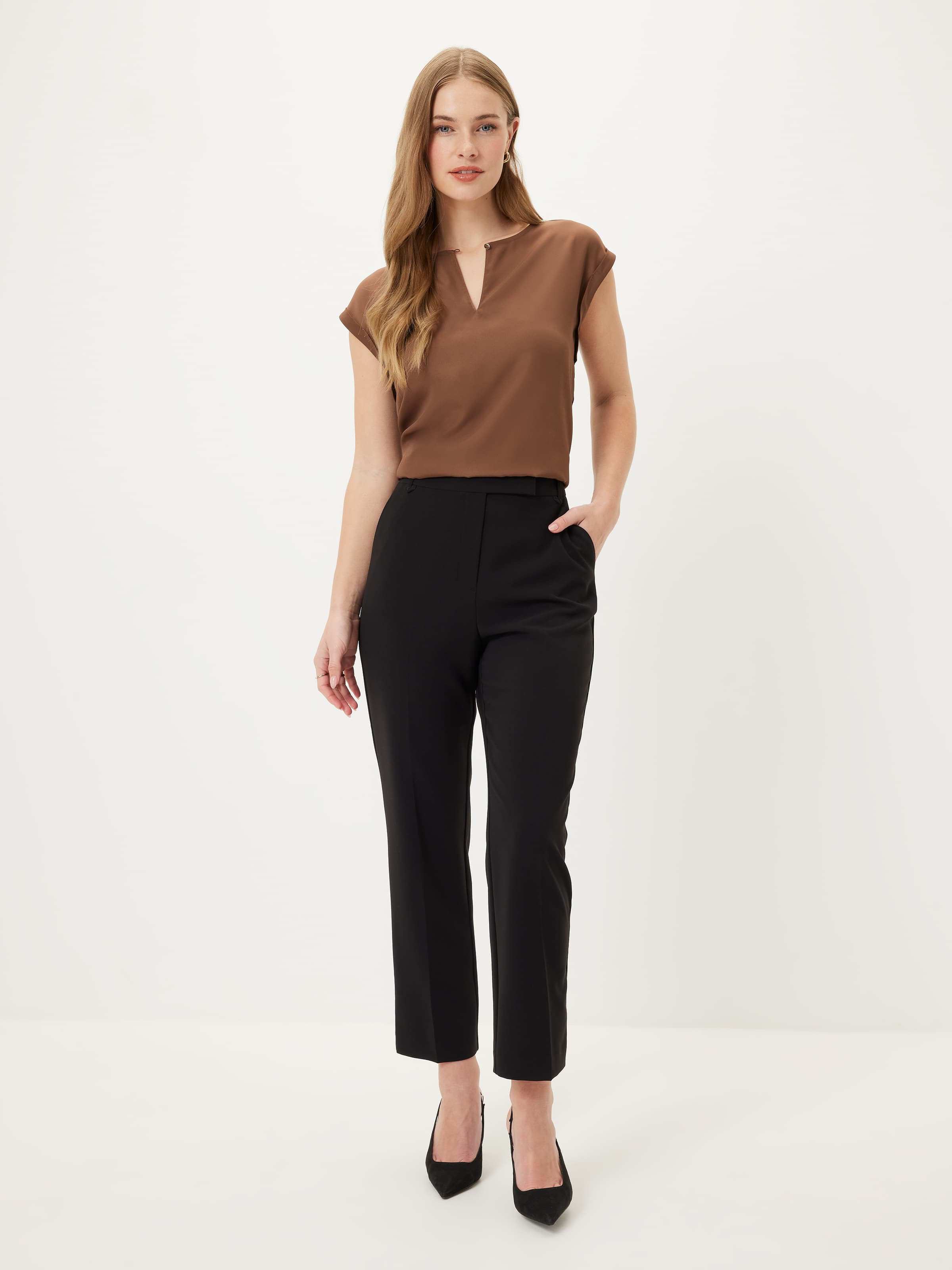 Billie Woven Front Tee