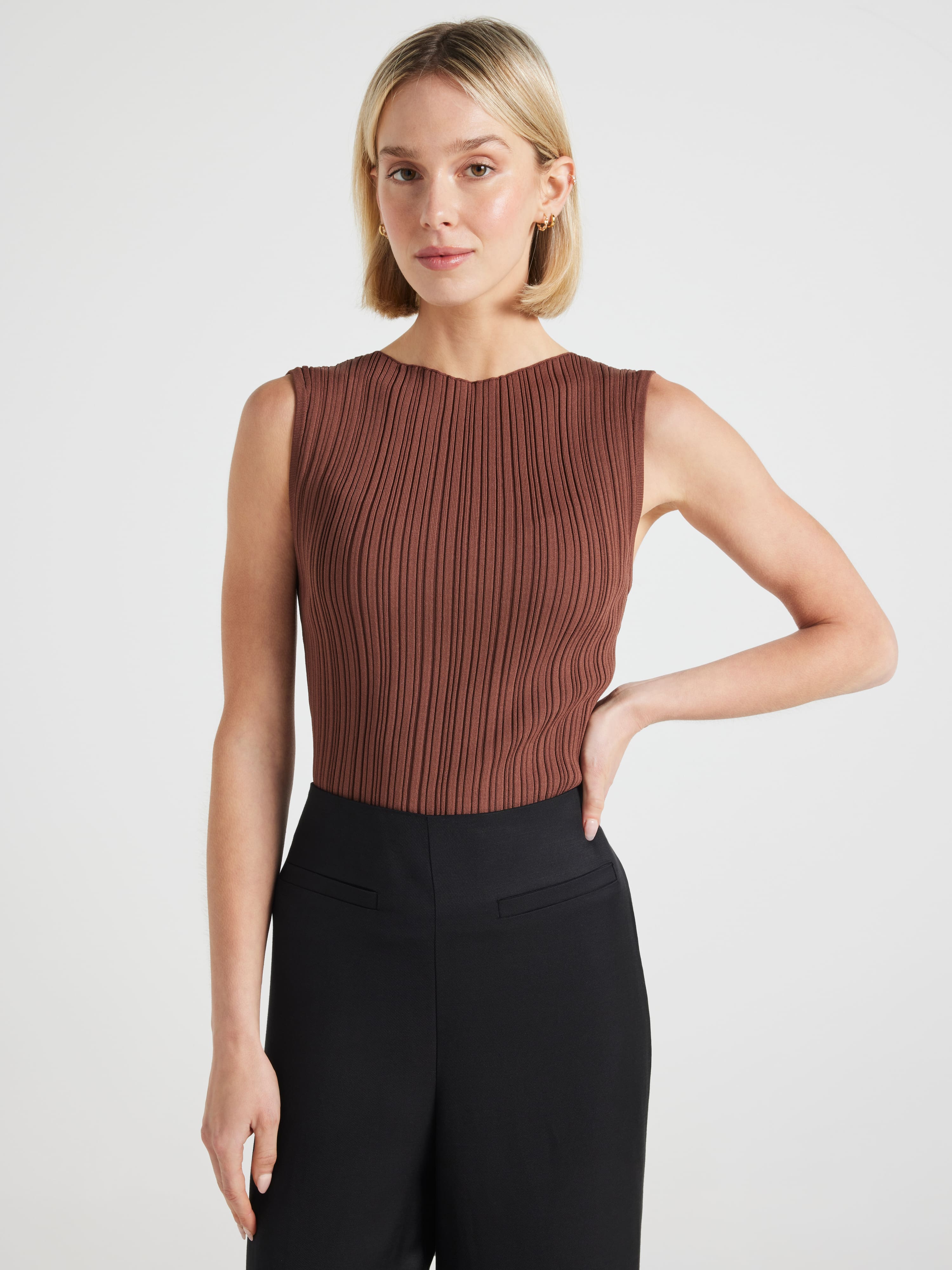 Marissa Ribbed Milano Knit