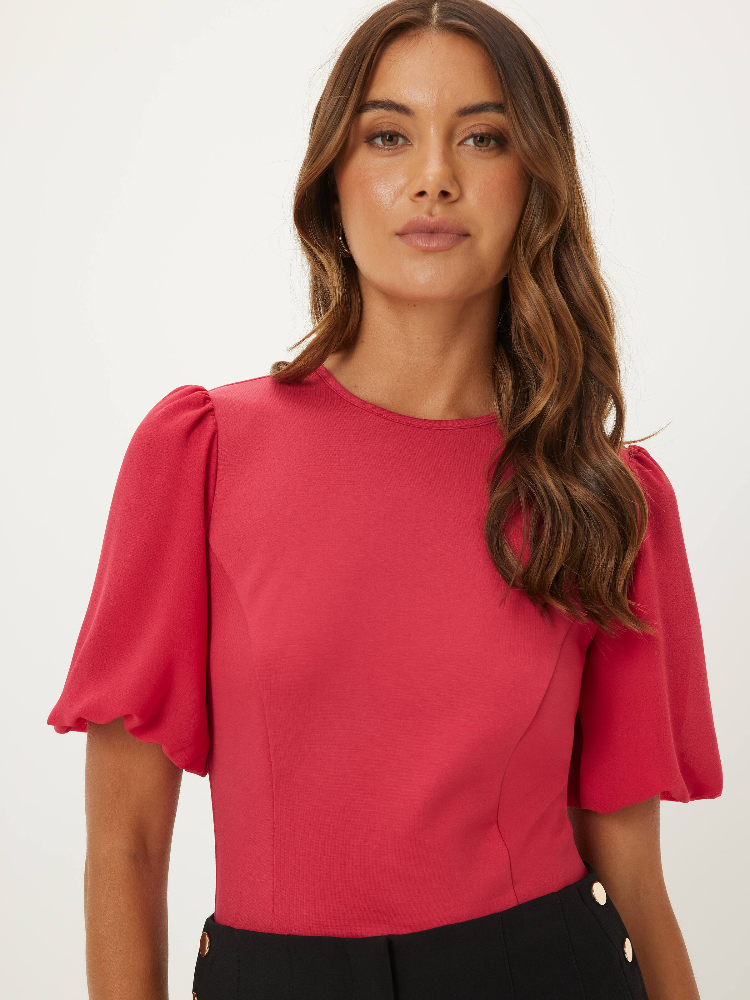 Crew Puff Sleeve Top