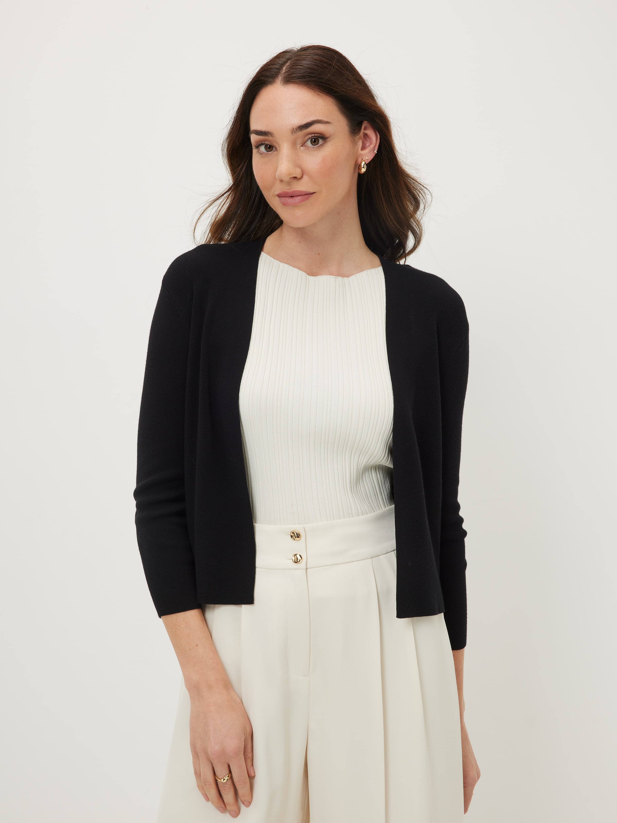 Libby Cropped 3/4 Cardi
