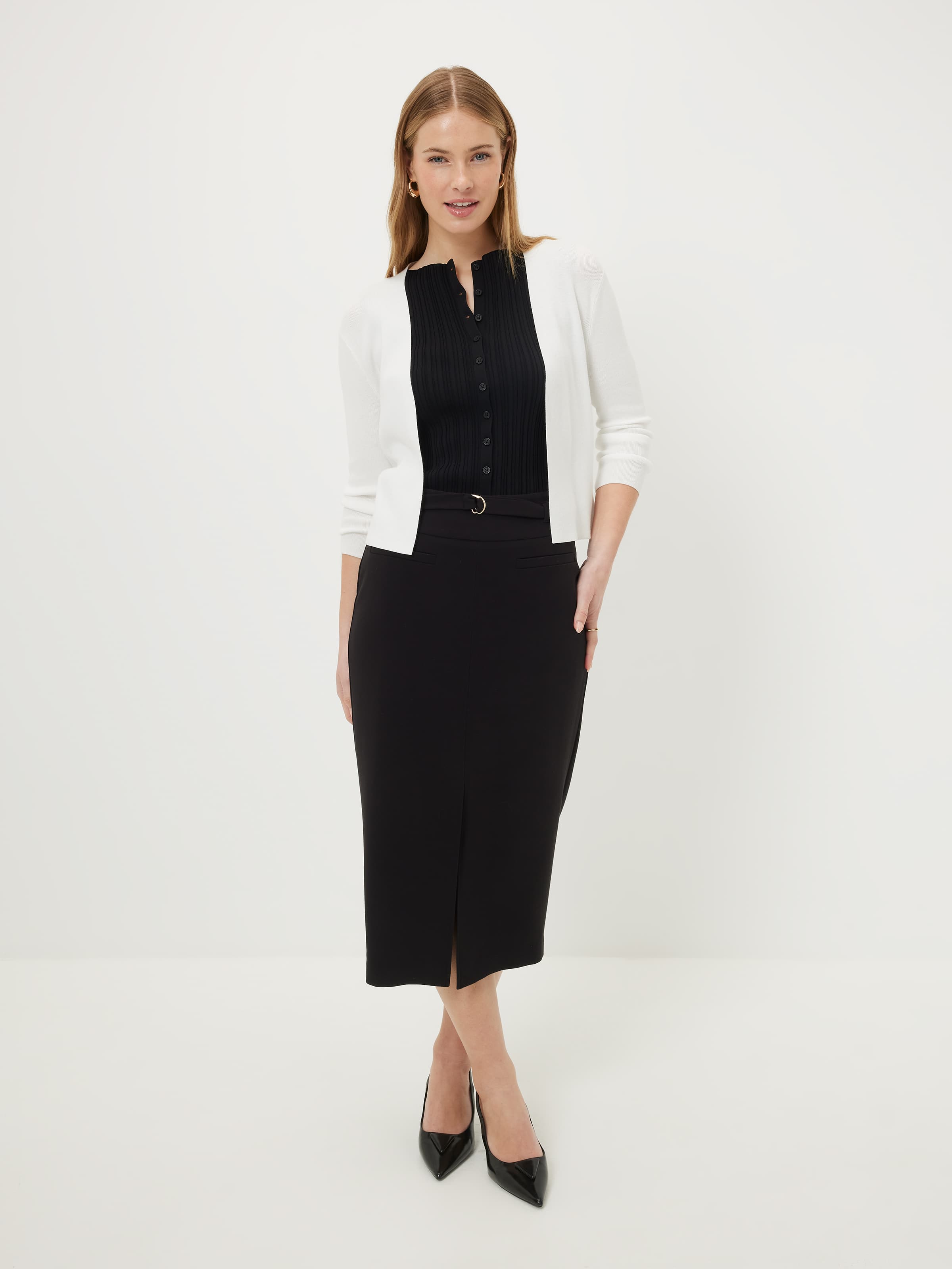 Libby Cropped 3/4 Cardi