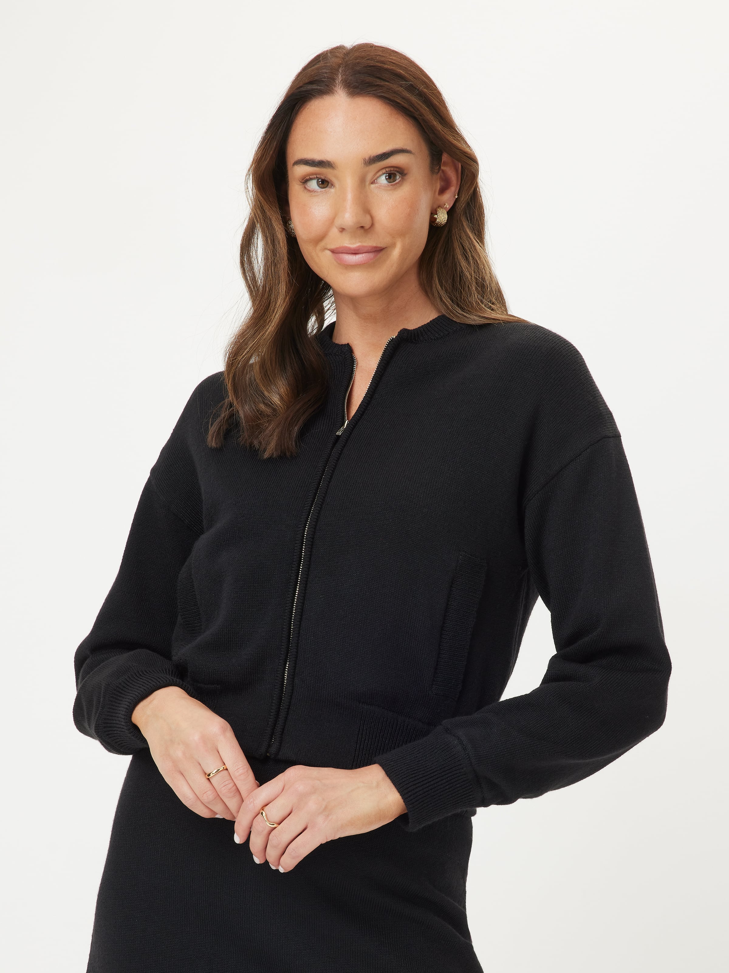 Brianna Knitted Bomber Jacket