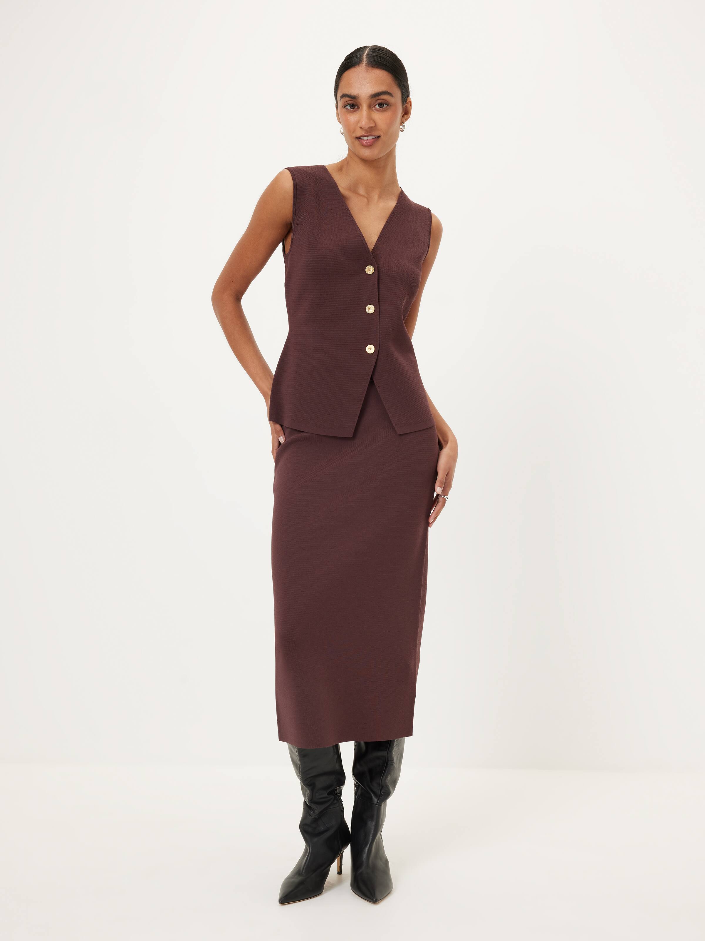 Rhiannon Milano Midi Skirt