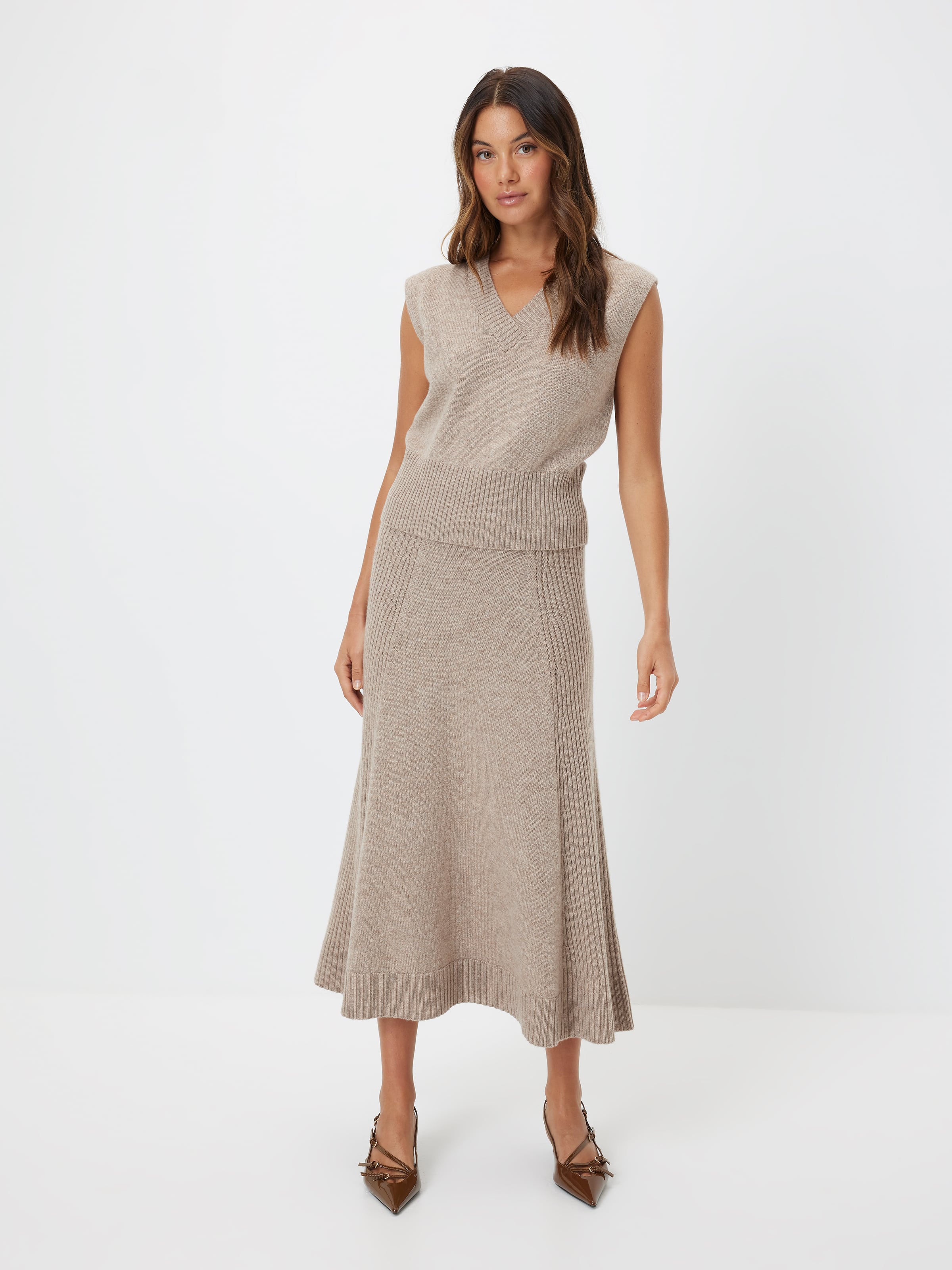 Liberty Ribbed Midi Skirt