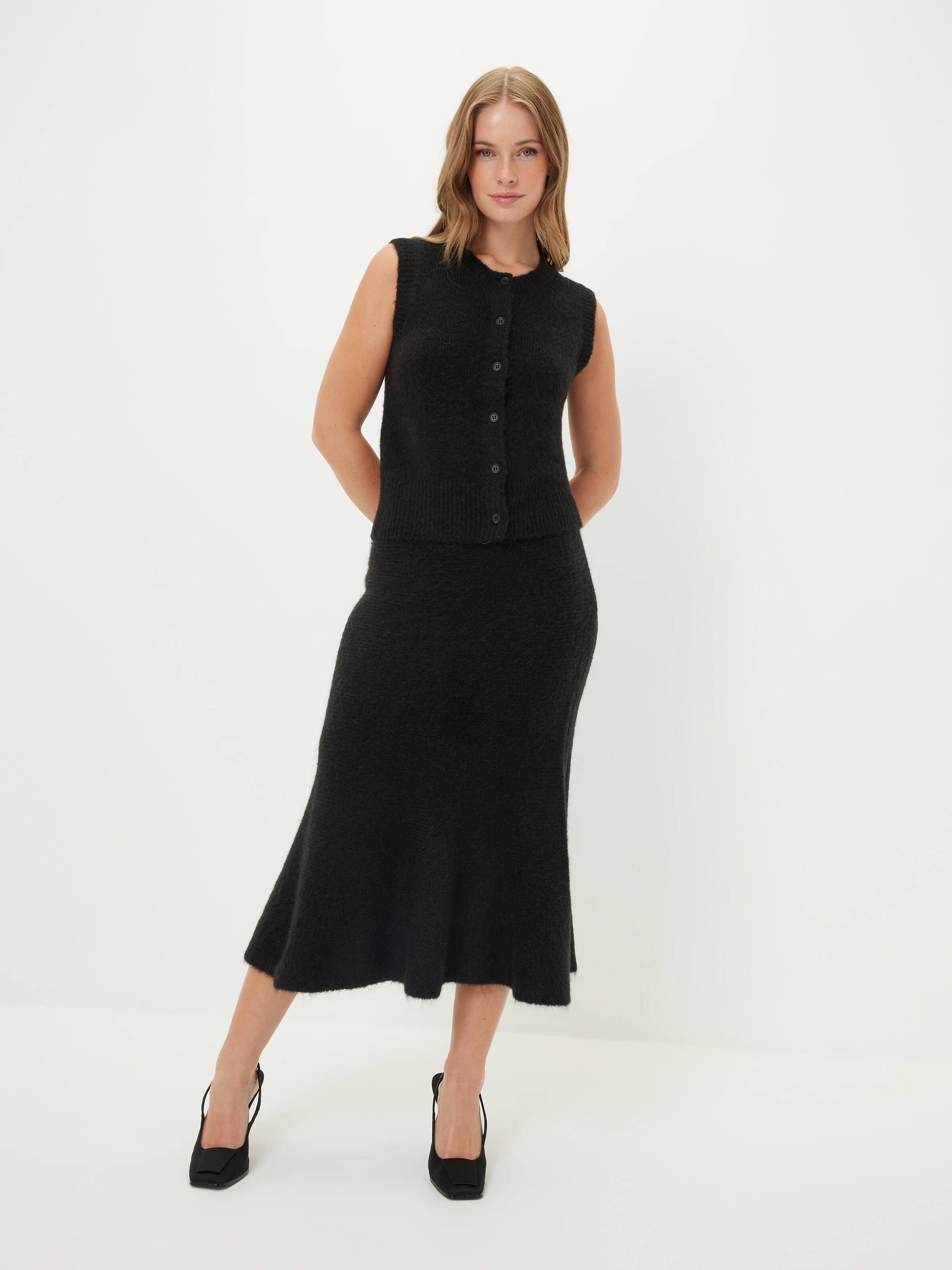 Callie Fluffy Midi Skirt