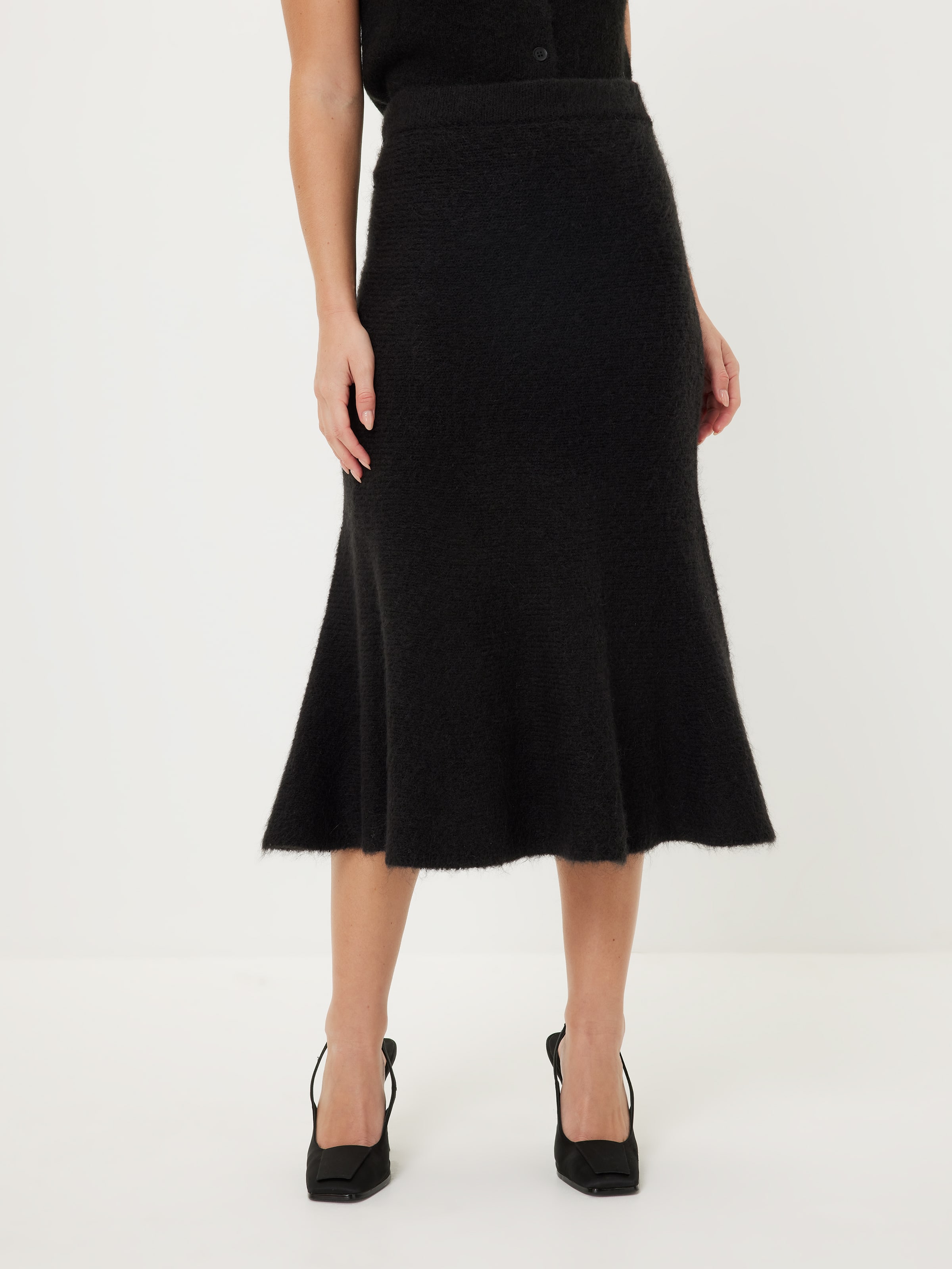 Callie Fluffy Midi Skirt