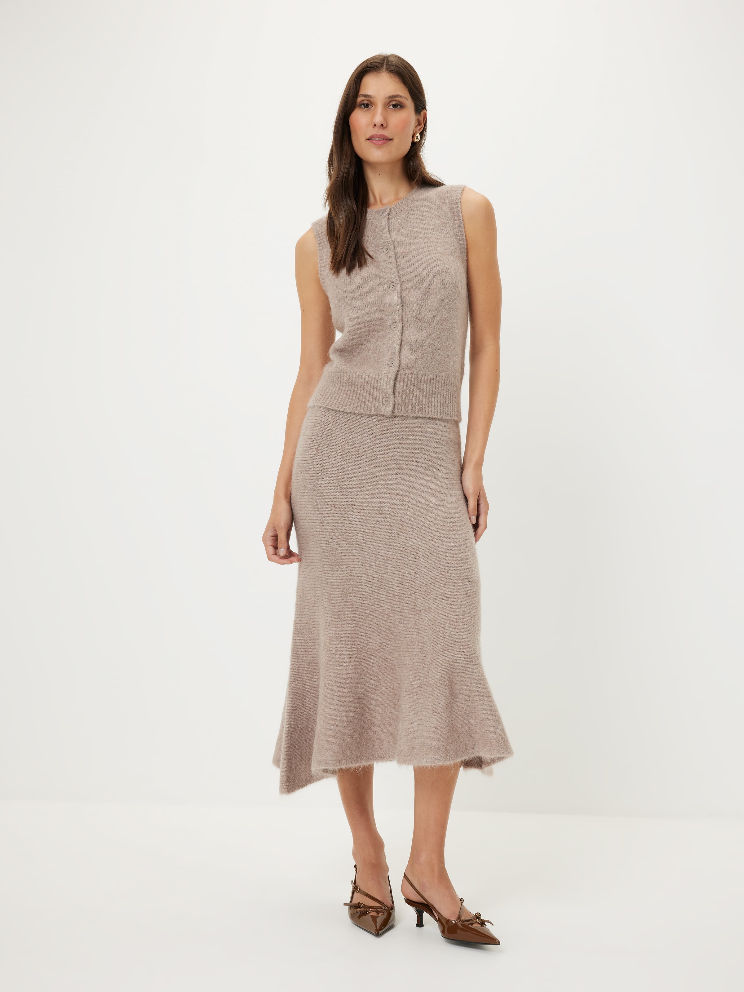 Callie Fluffy Midi Skirt