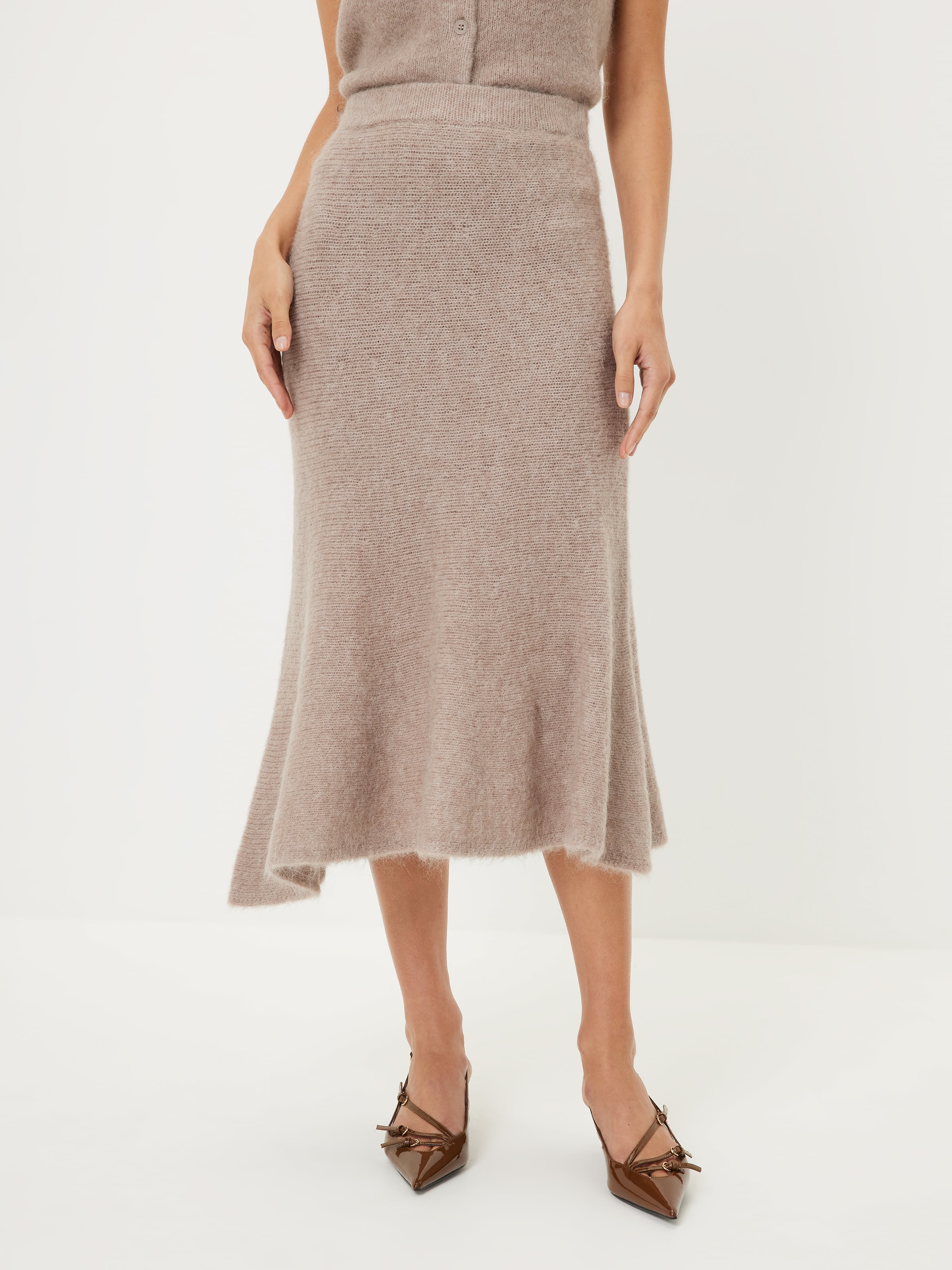 Callie Fluffy Midi Skirt