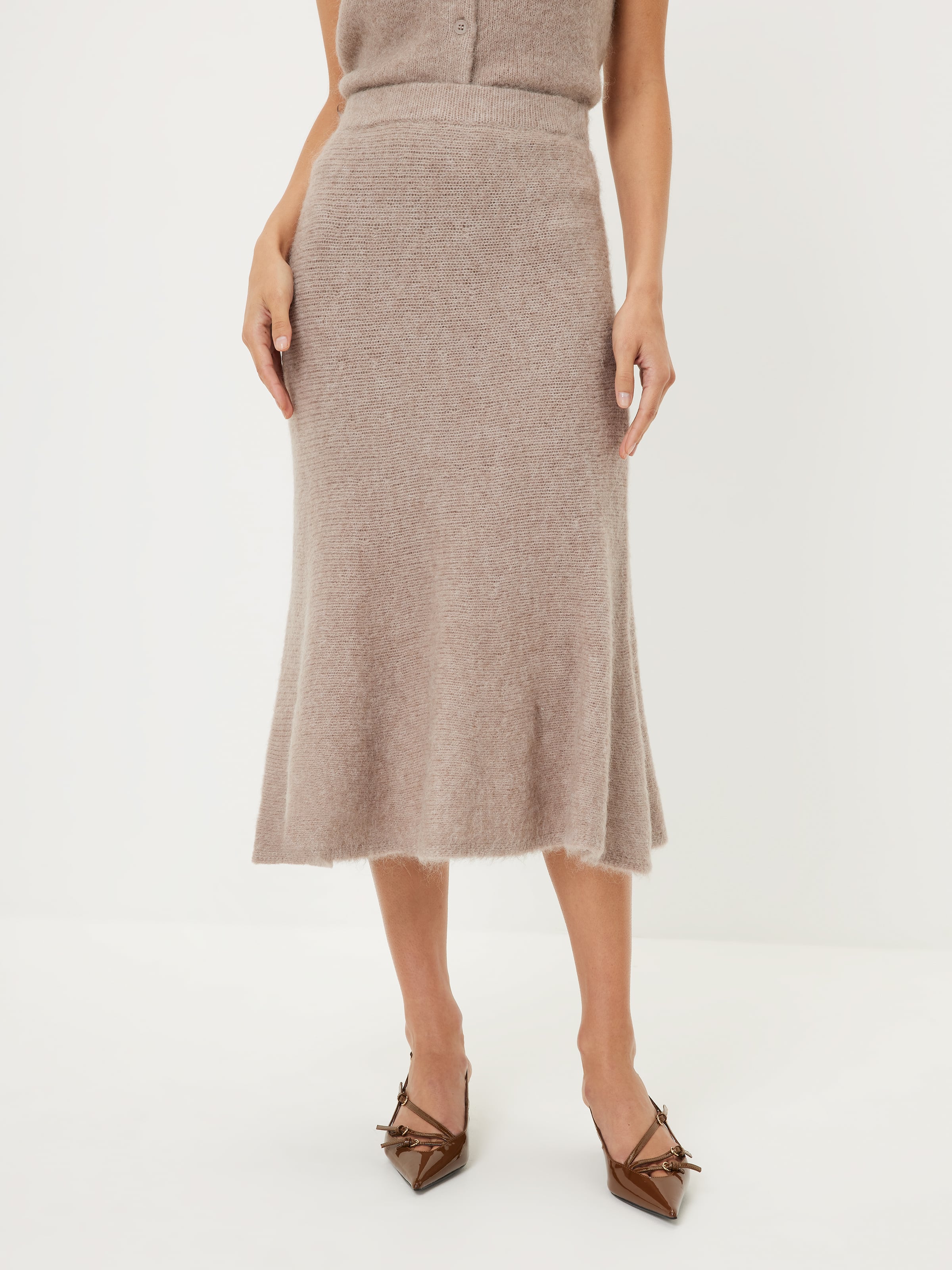 Callie Fluffy Midi Skirt