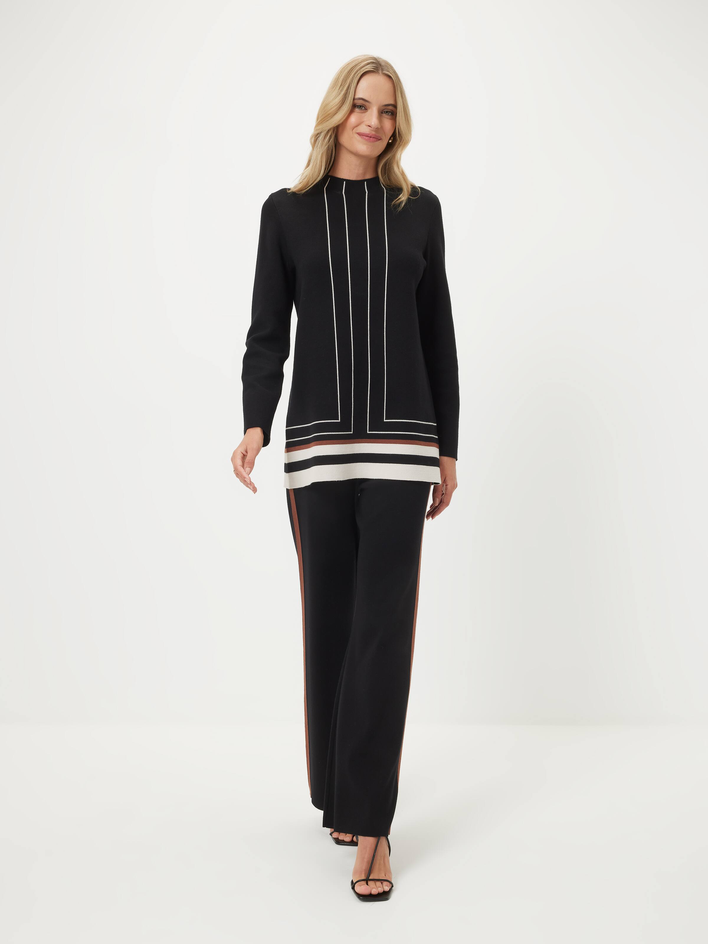 Thea Geo Stripe Knit Pants