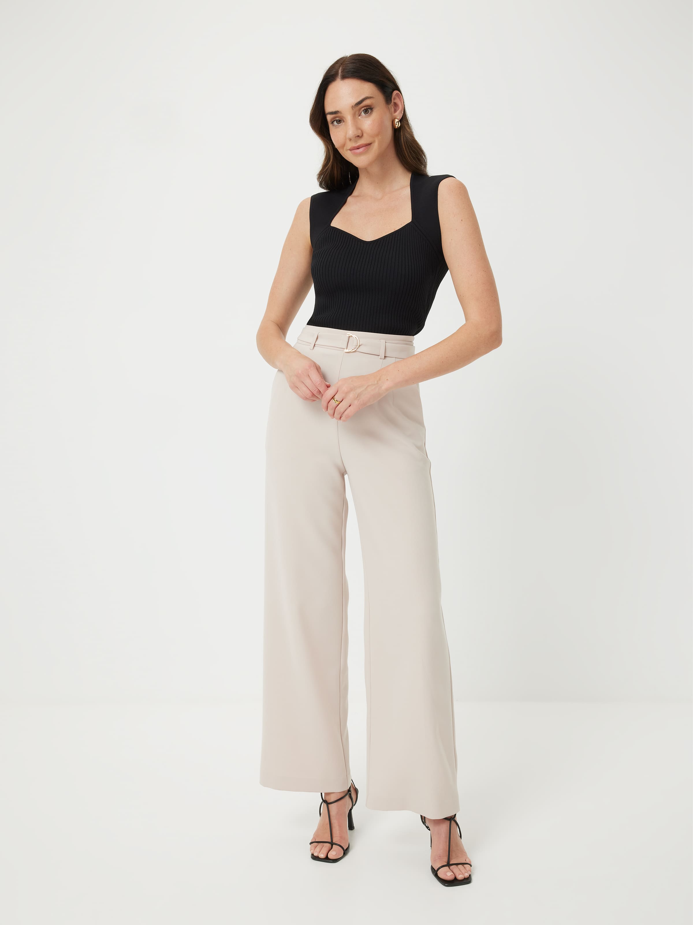 Mia Cap Sleeve Milano V-Neck Knit