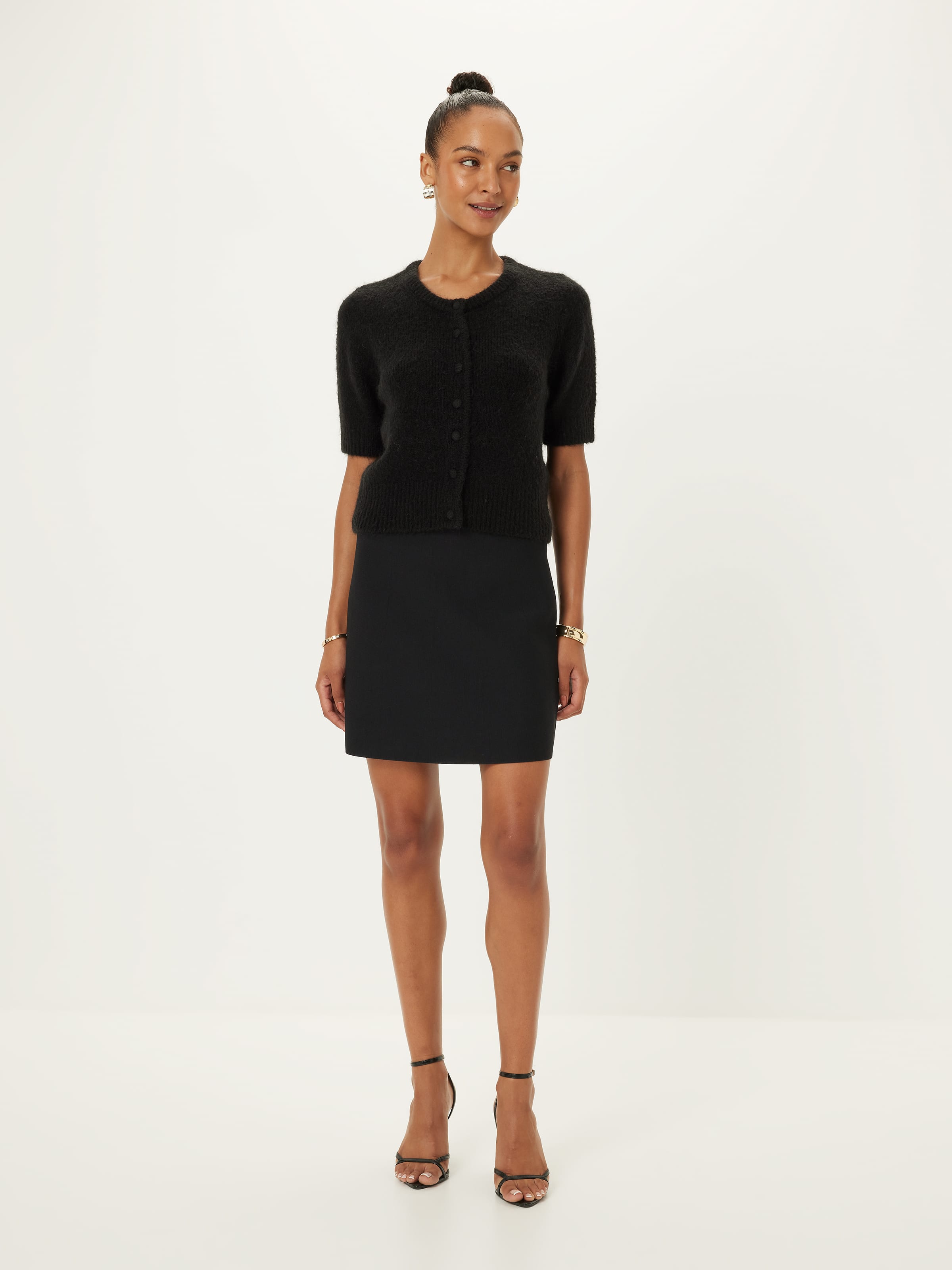 Sarah Fluffy Short Sleeve Cardigan