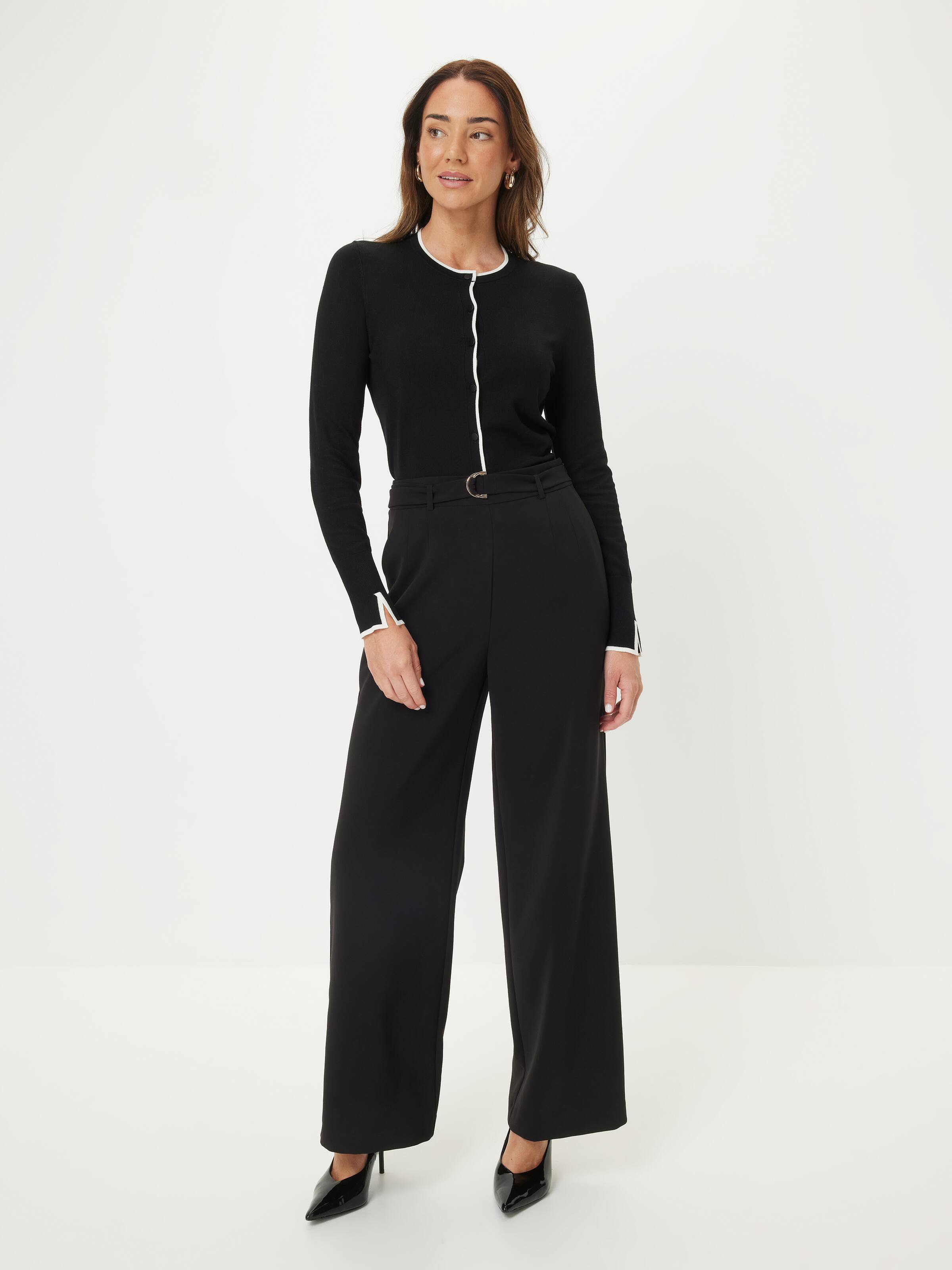 Tilly Crew Neck Tipped Cardi