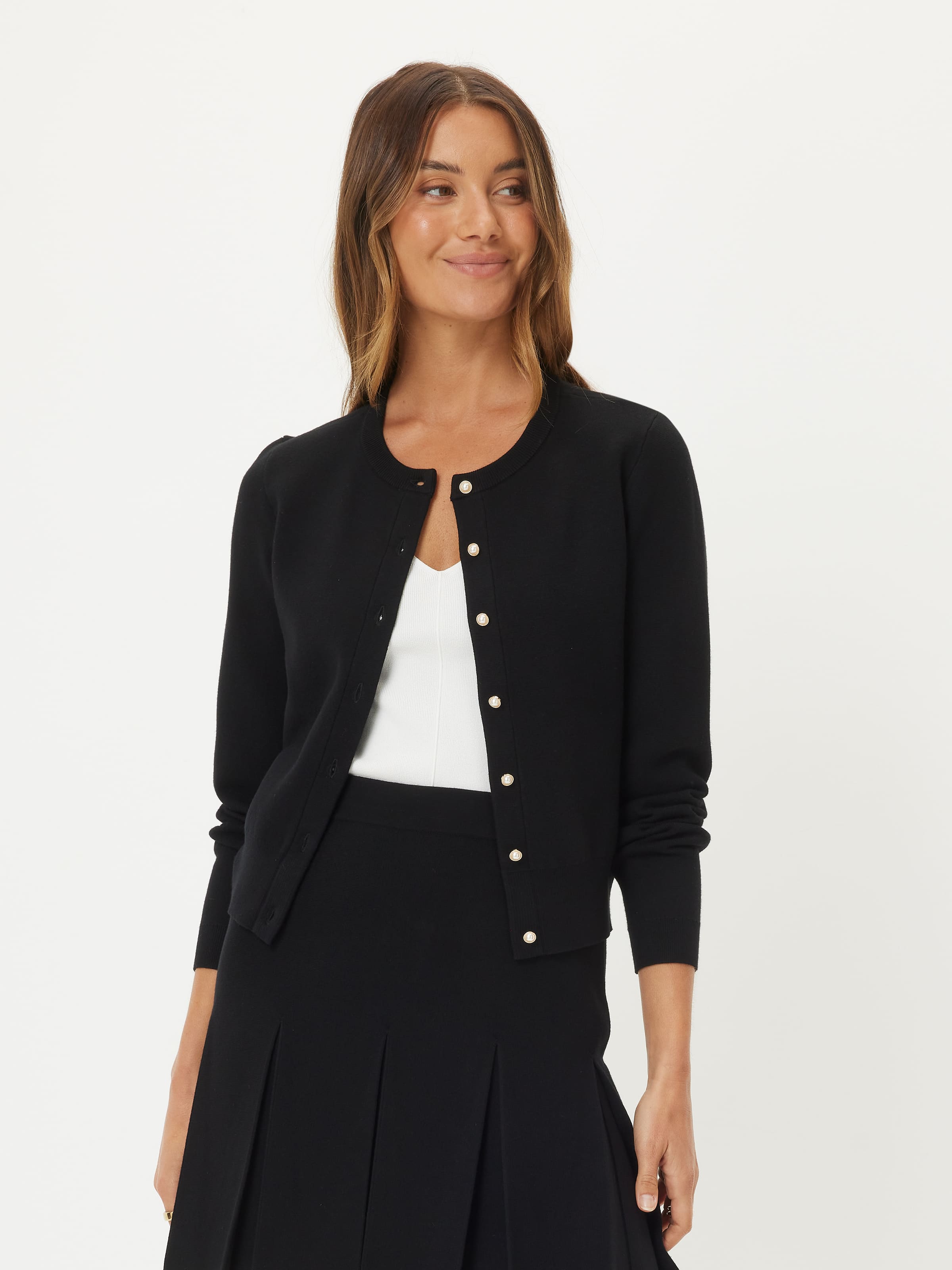 Liz Pearl Button Cardigan