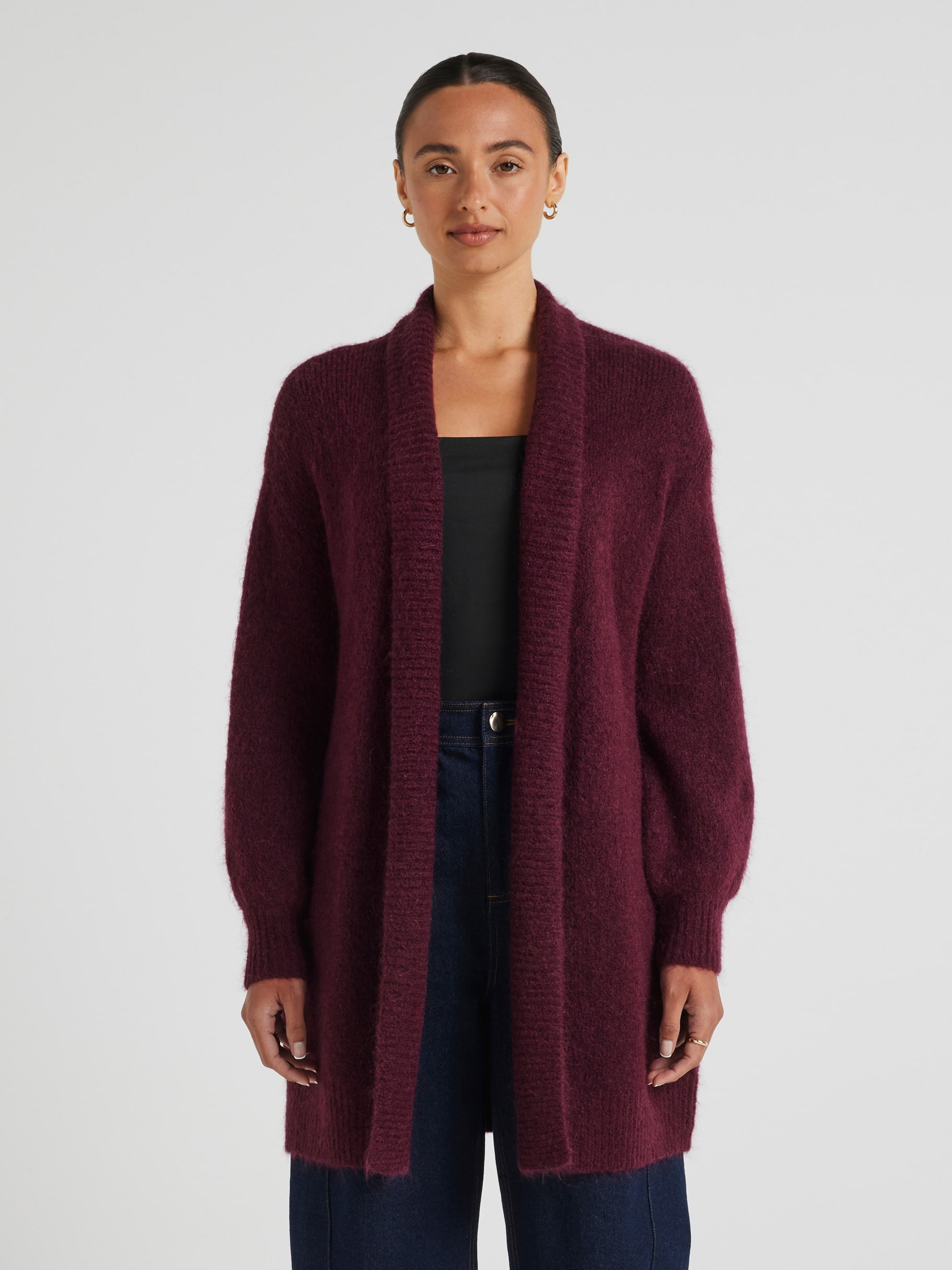 Shannon Fluffy Longline Cardi