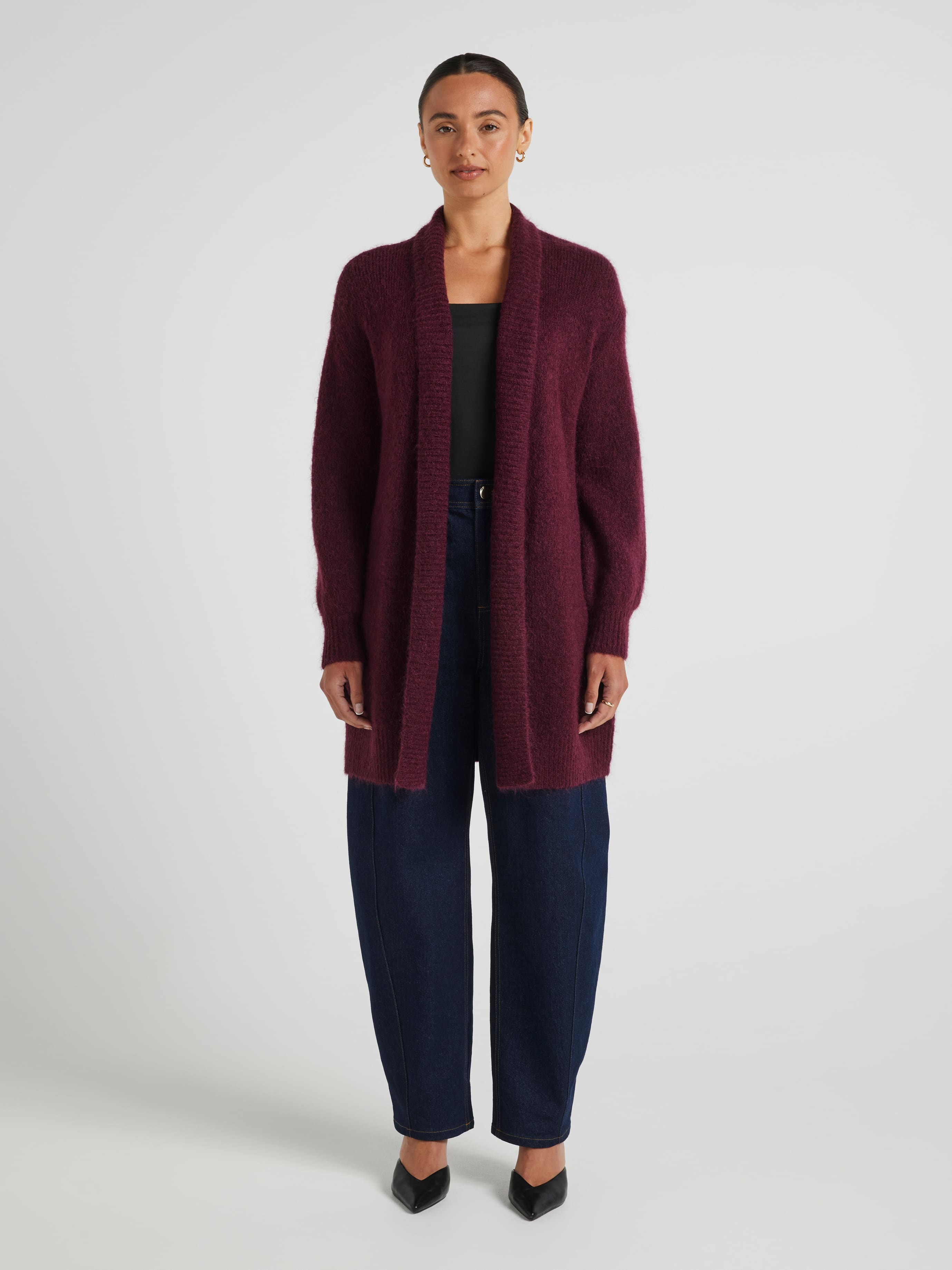 Shannon Fluffy Longline Cardi