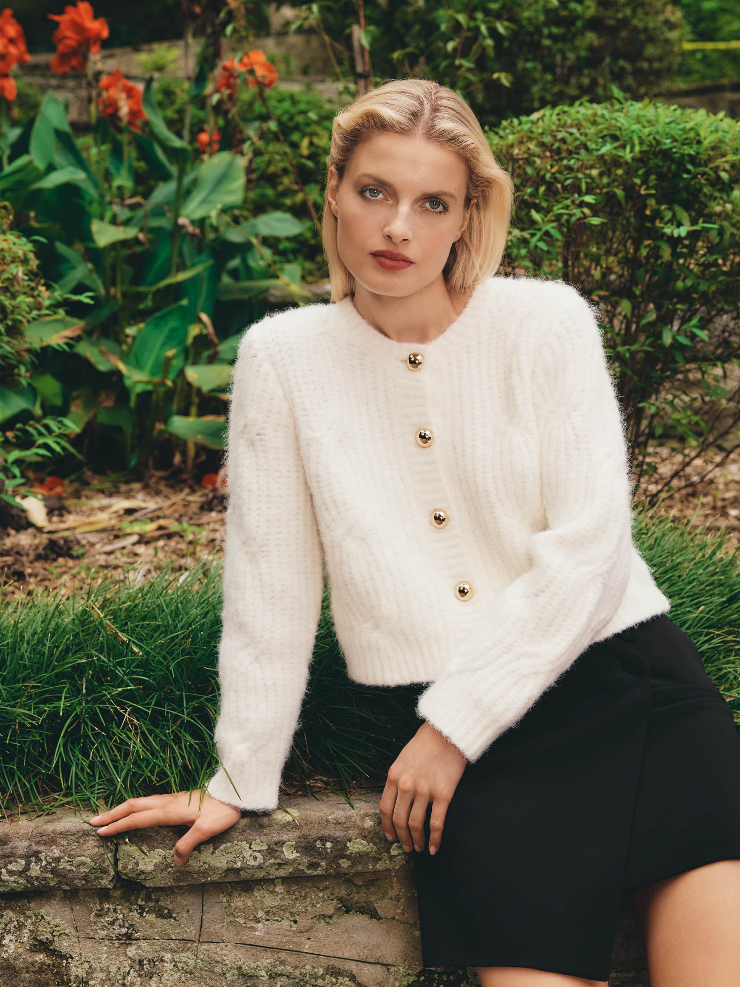 Diana Cable Knit Cardigan