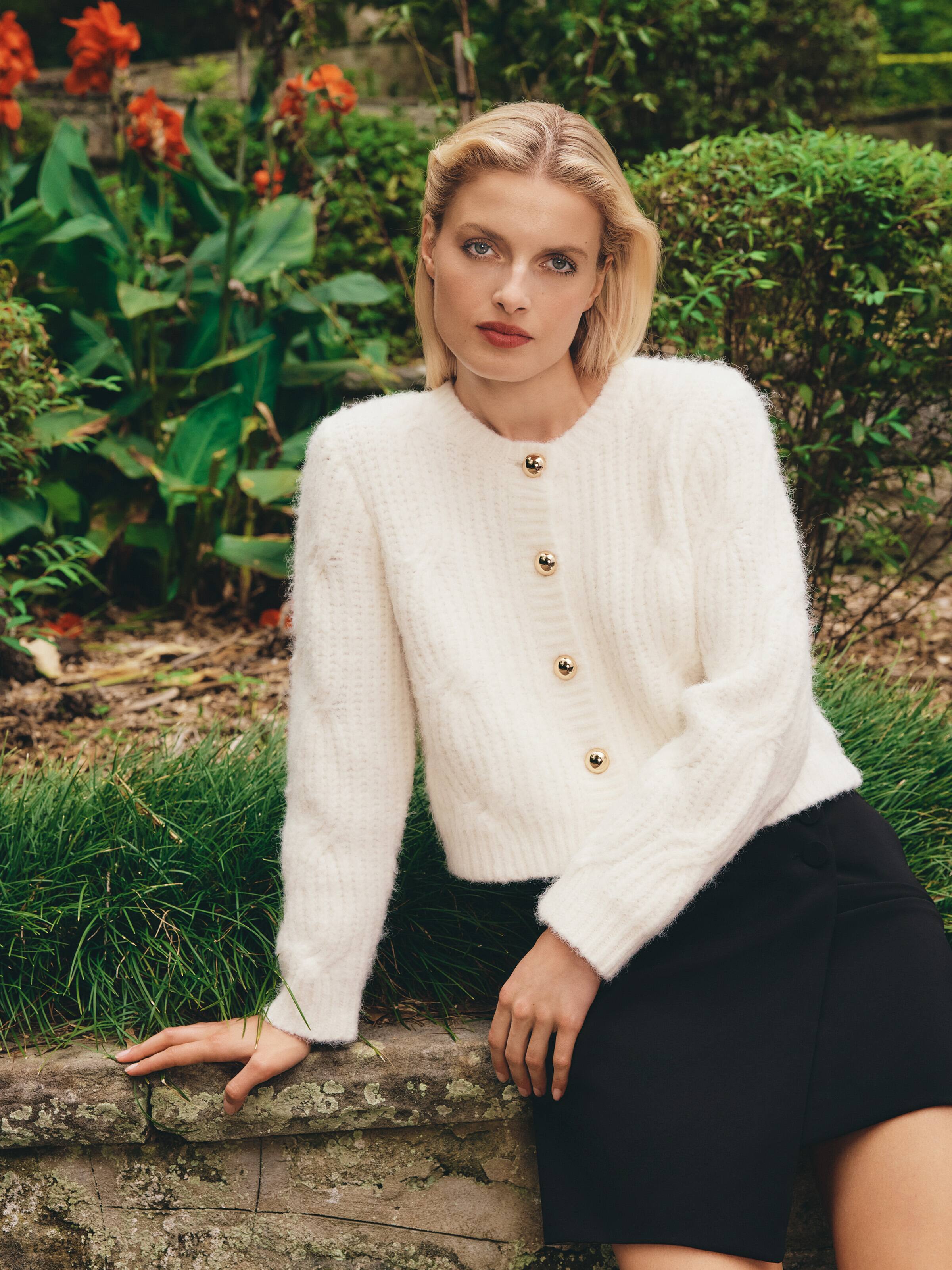 Diana Cable Knit Cardigan