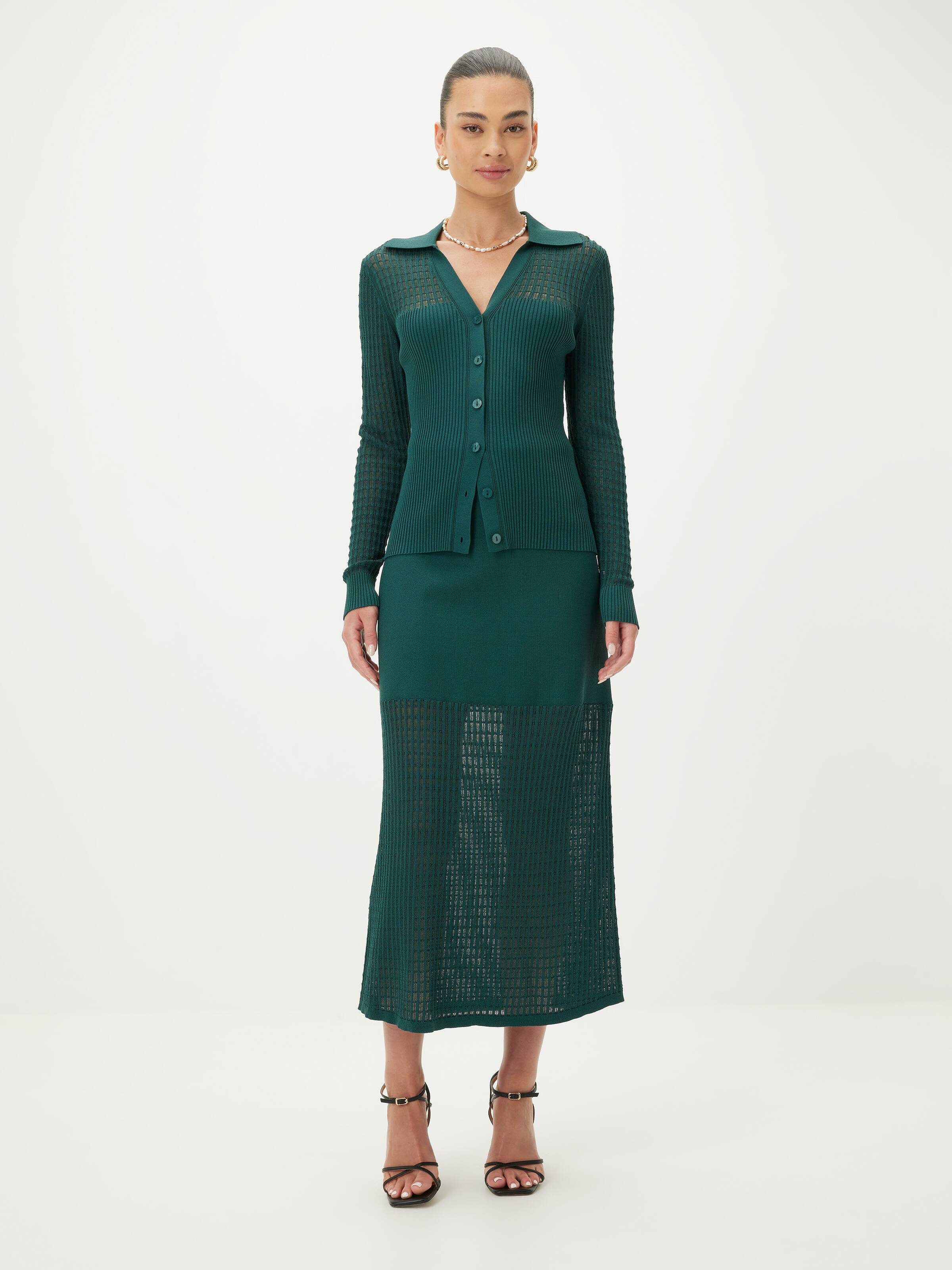 Zoe Pointelle Milano Cardigan