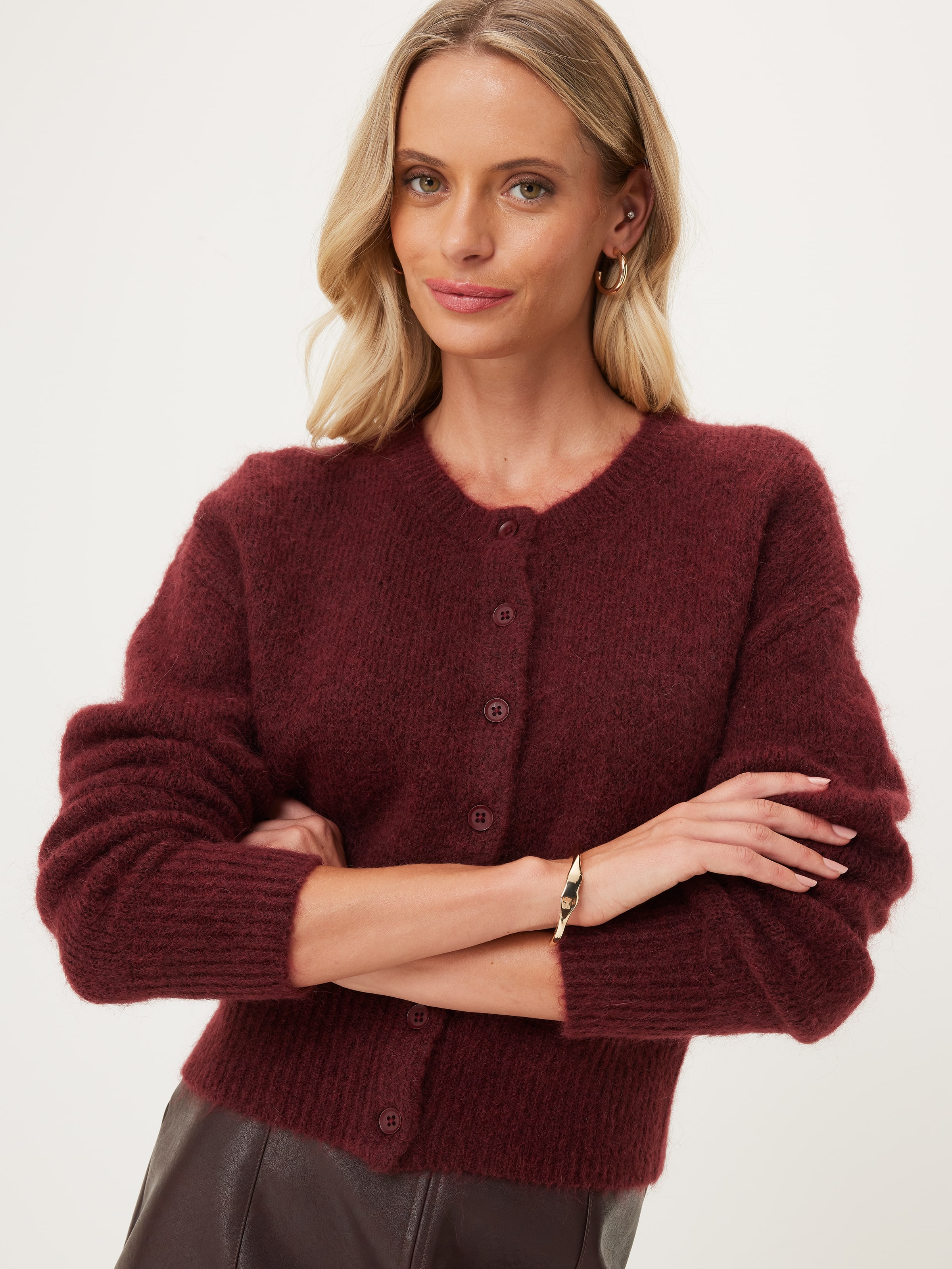 Louie 2.0 Fluffy Crew Cardigan