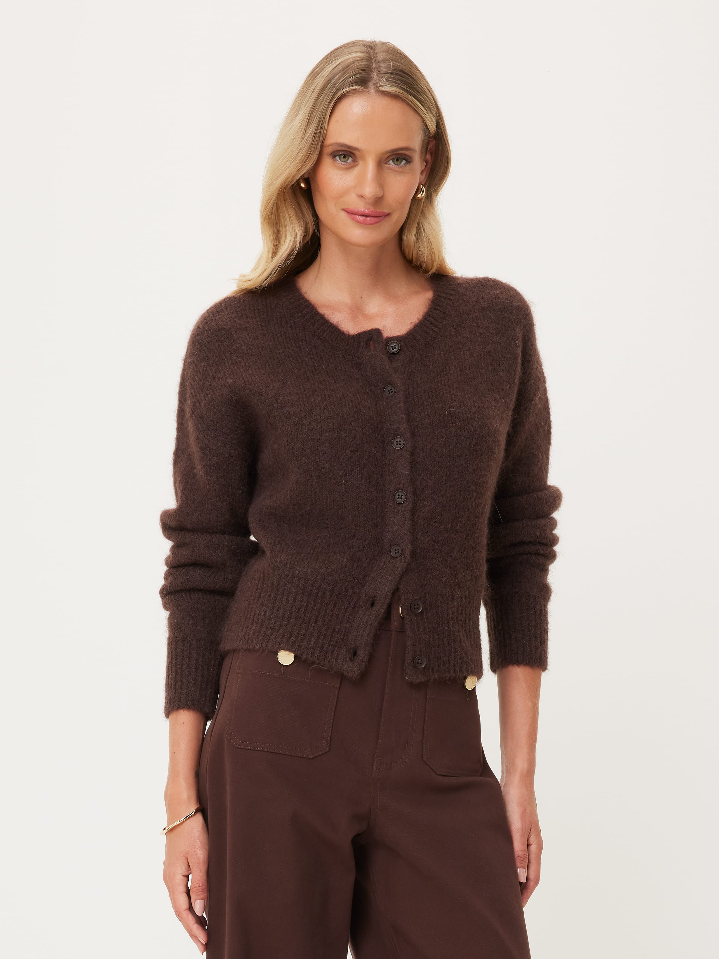 Louie 2.0 Fluffy Crew Cardigan