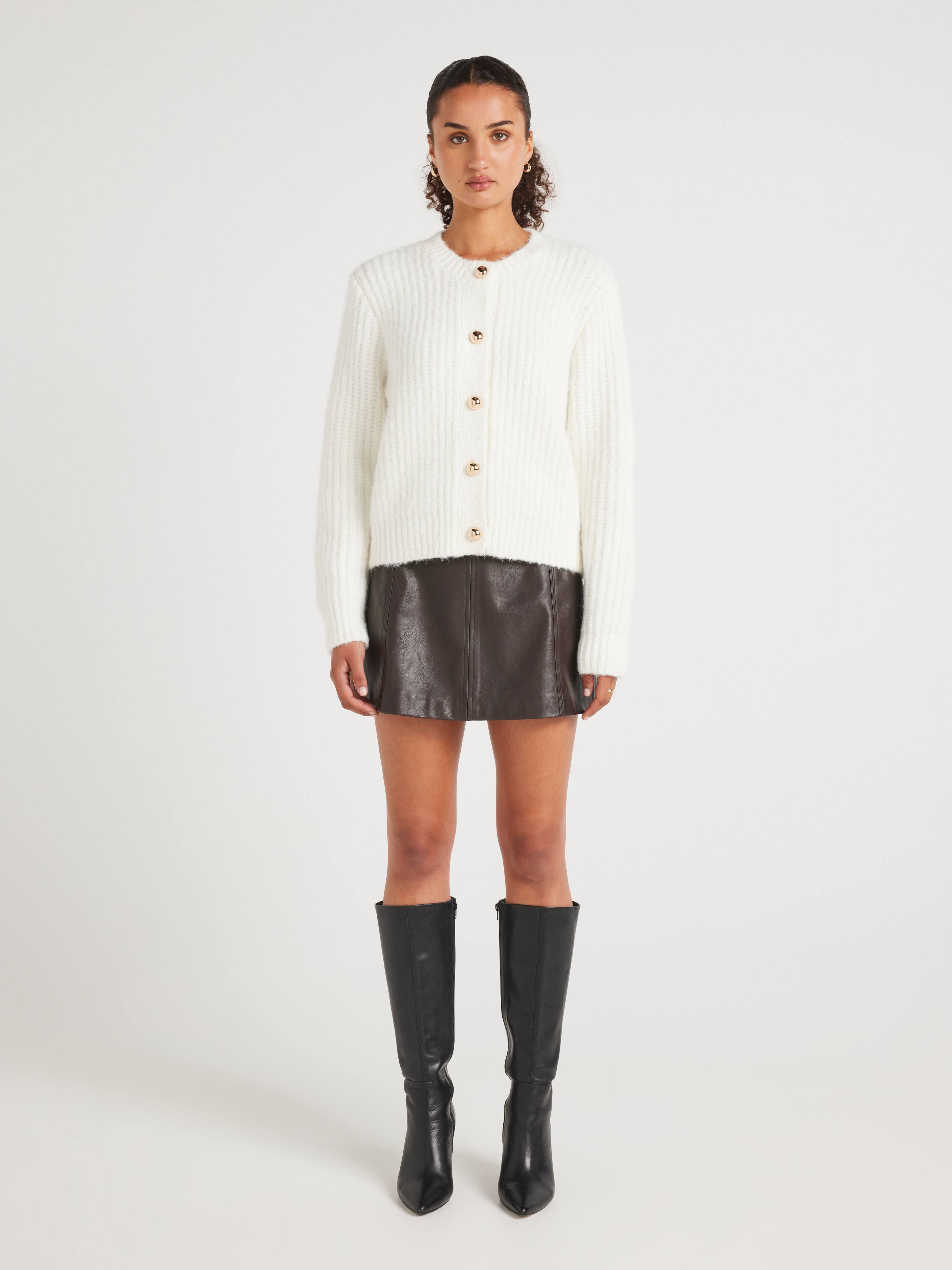 Ebony Chunky Knitted Cardigan