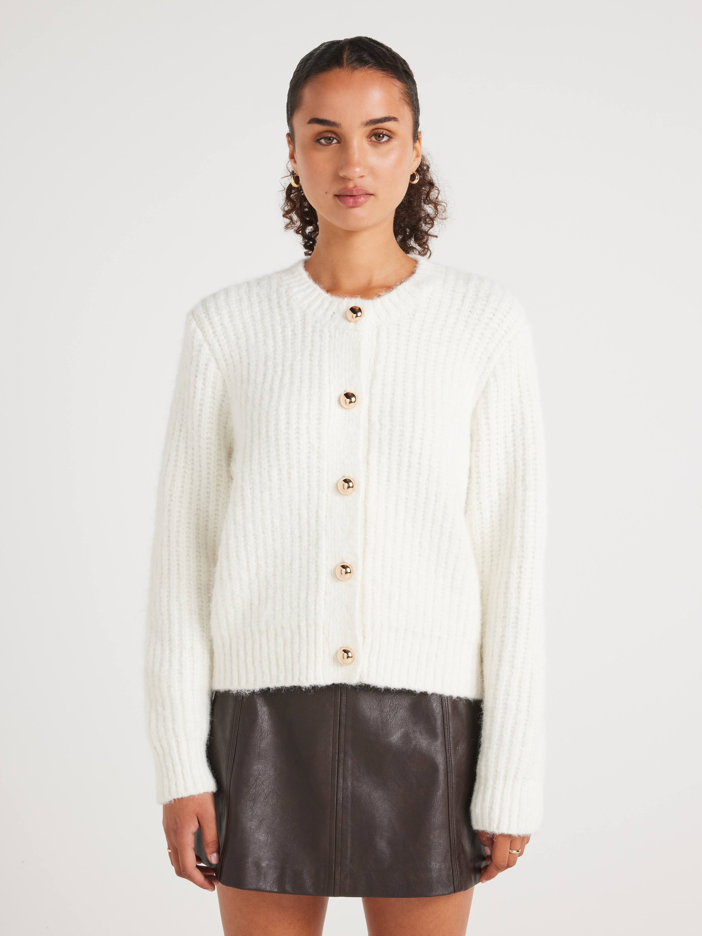 Ebony Chunky Knitted Cardigan