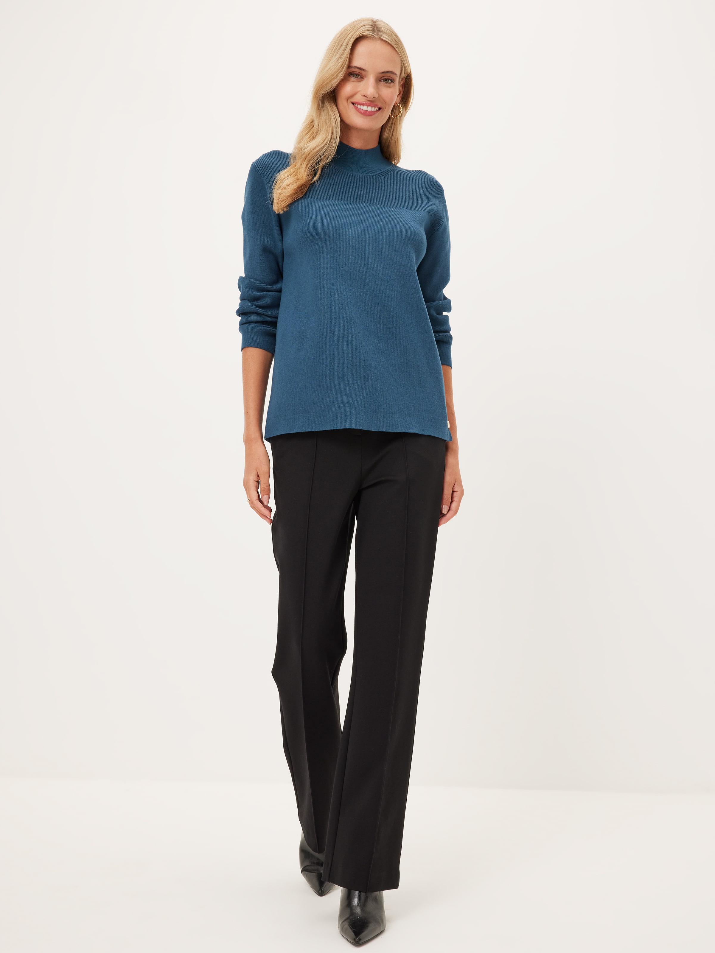 Kayla Side Button Crew Knit