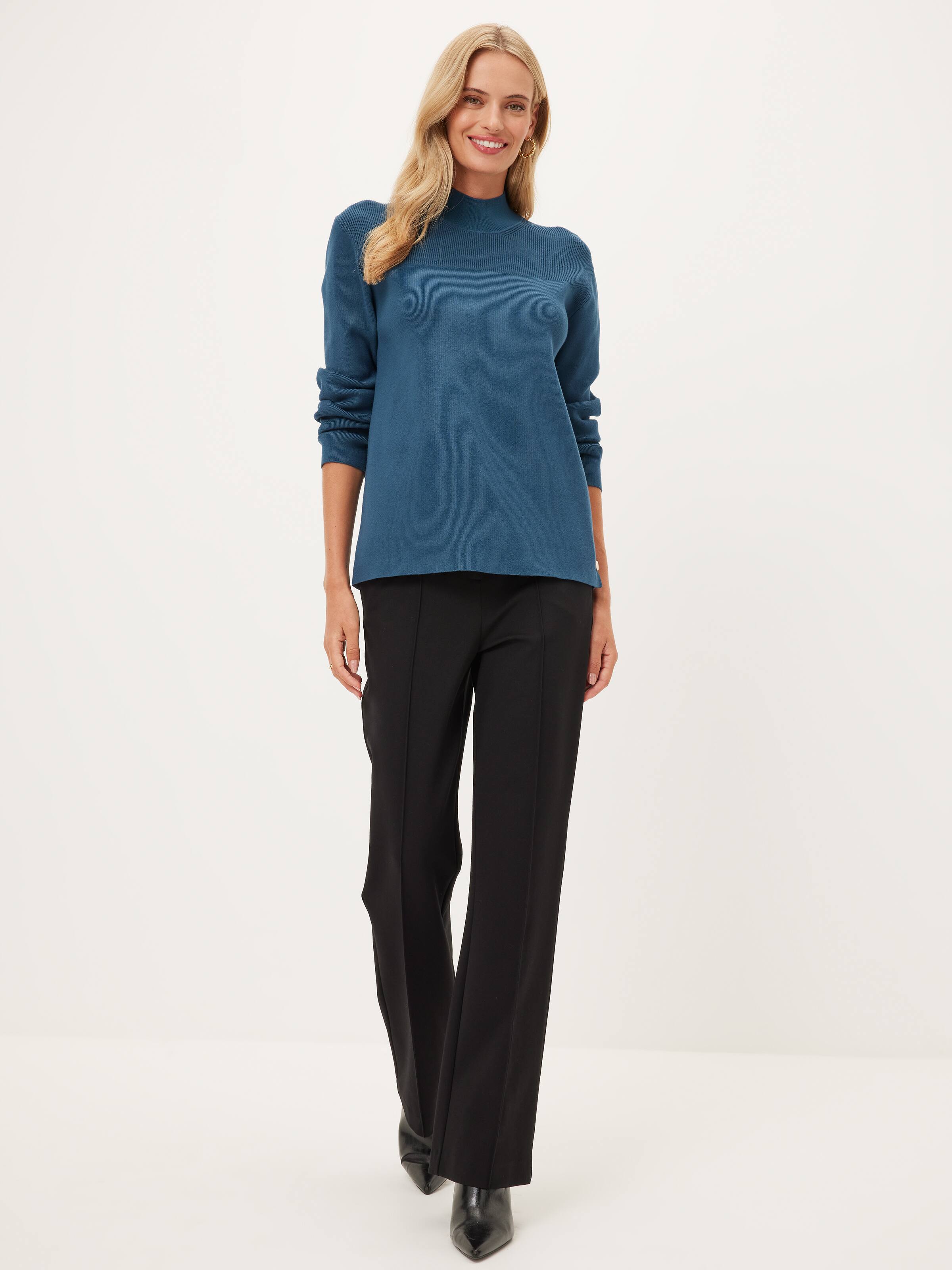 Kayla Side Button Crew Knit