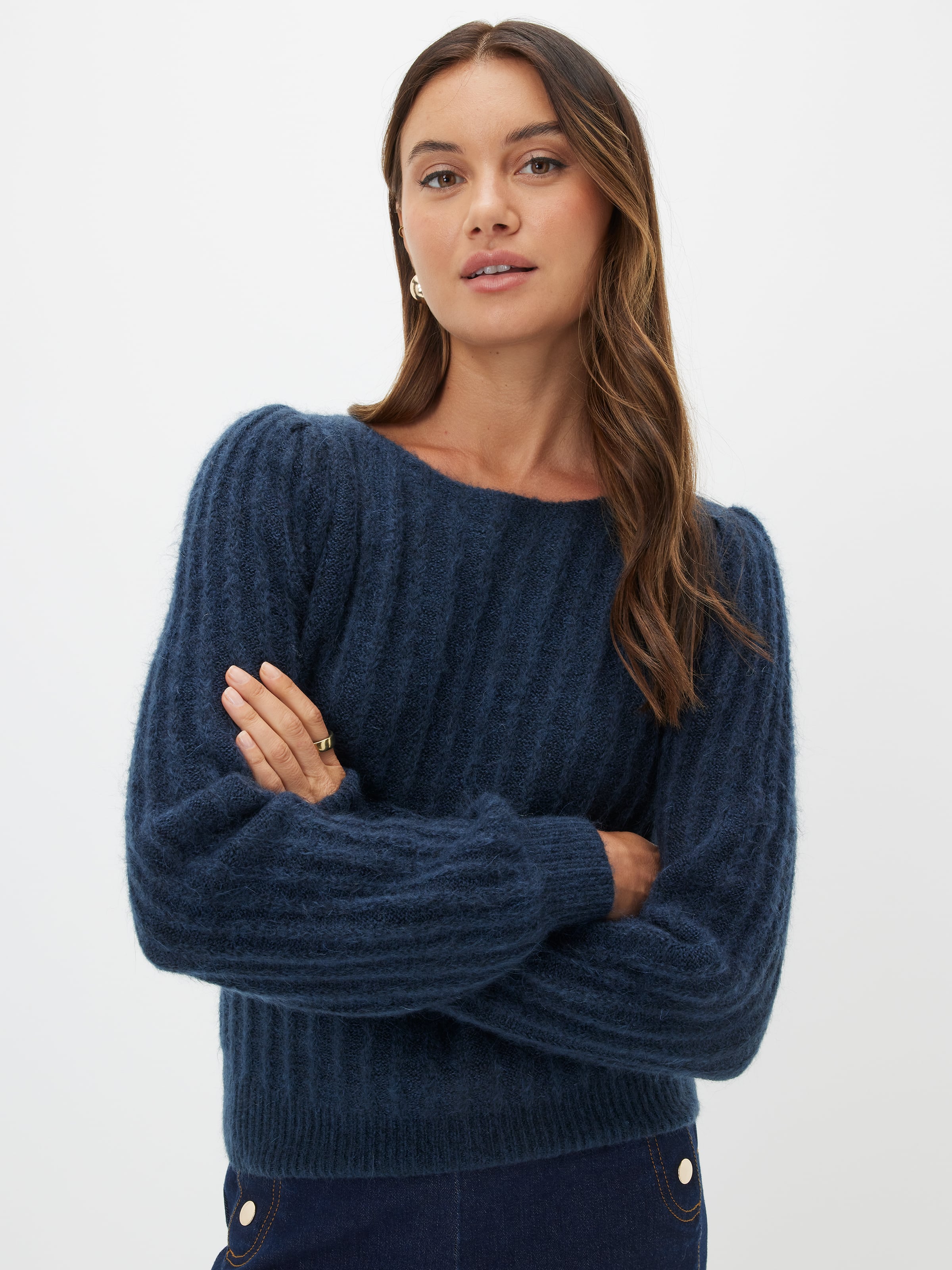 Kiki Striped Fluffy Knit