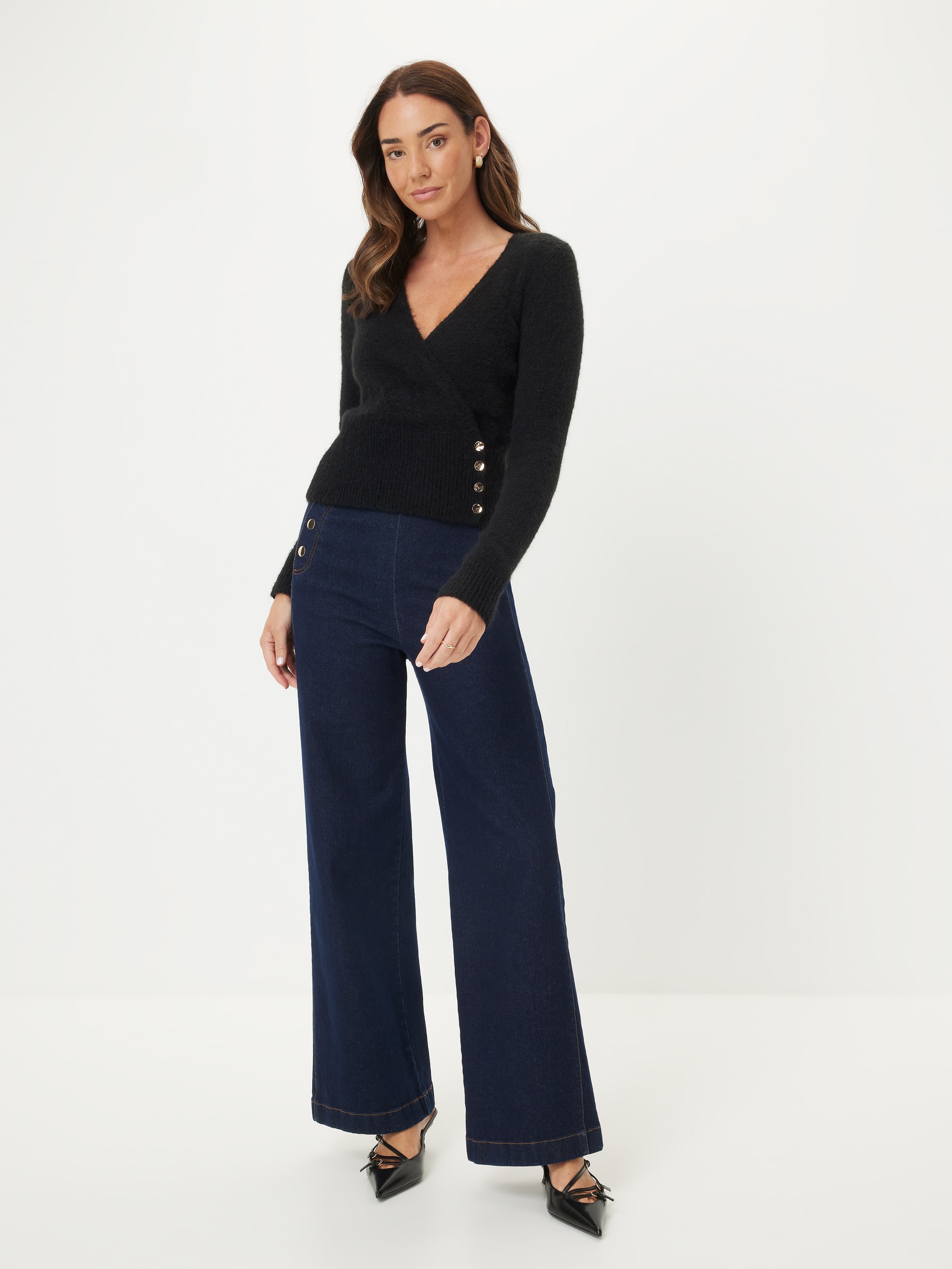 Emily Wrap Long Sleeve Knit