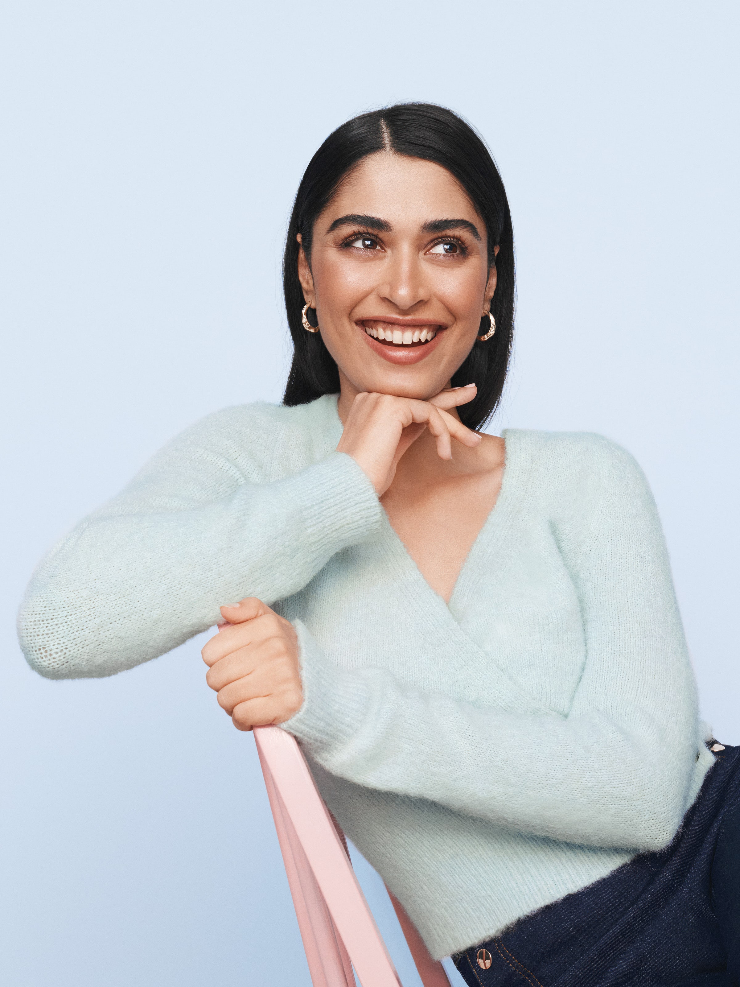 Emily Wrap Long Sleeve Knit