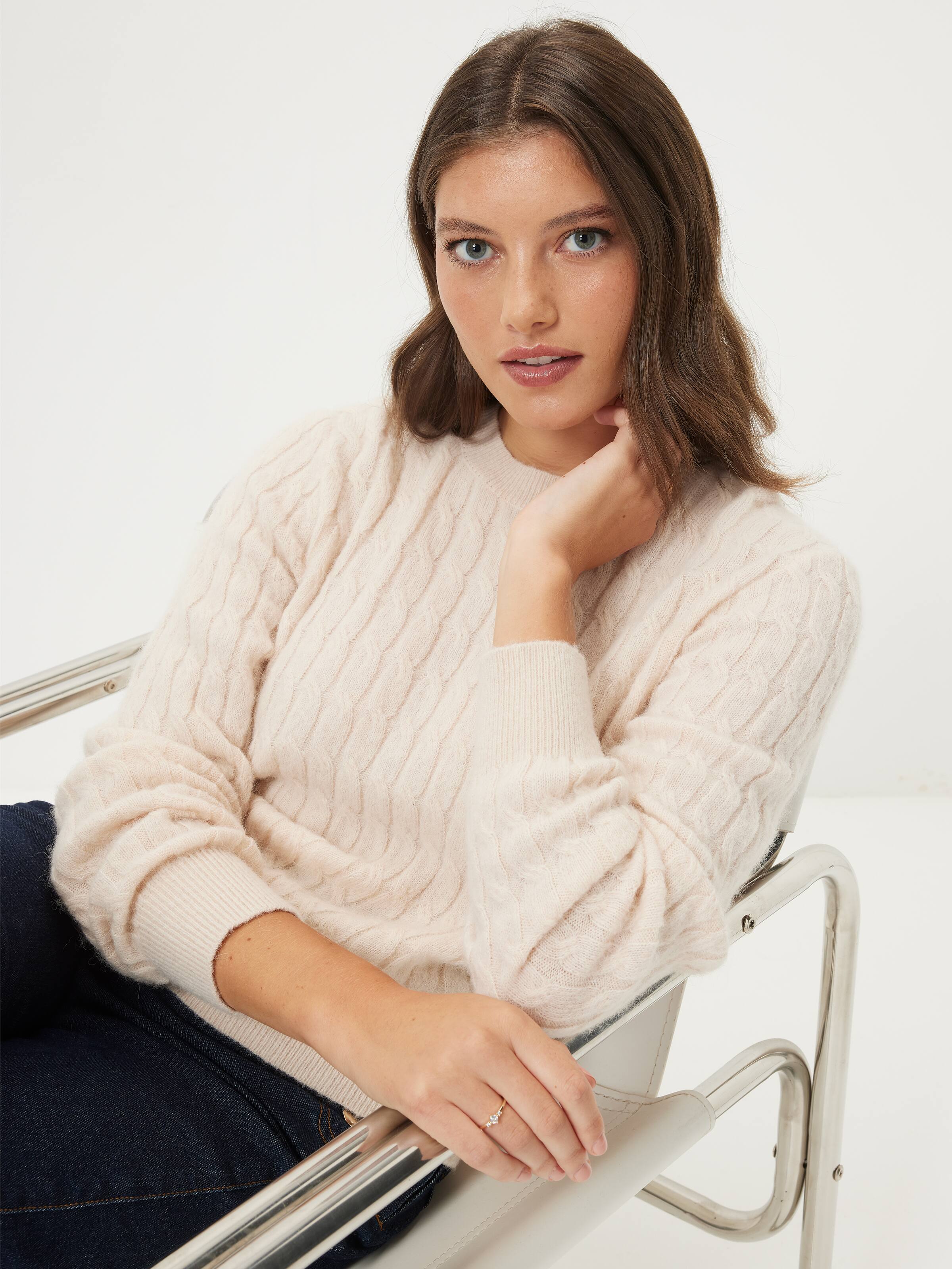 Jessica Cable Fluffy Knit
