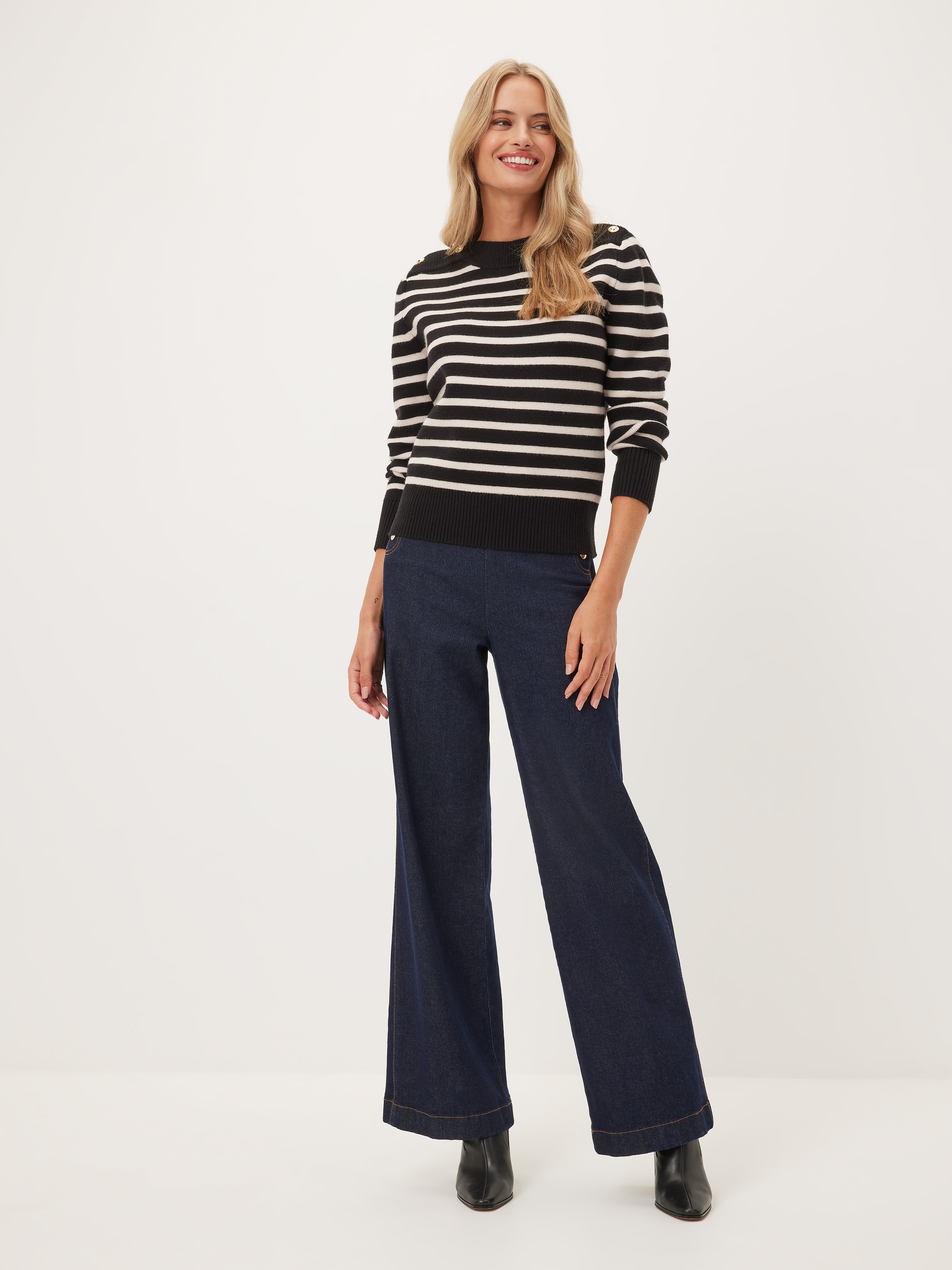 Bella Button Shoulder Knit