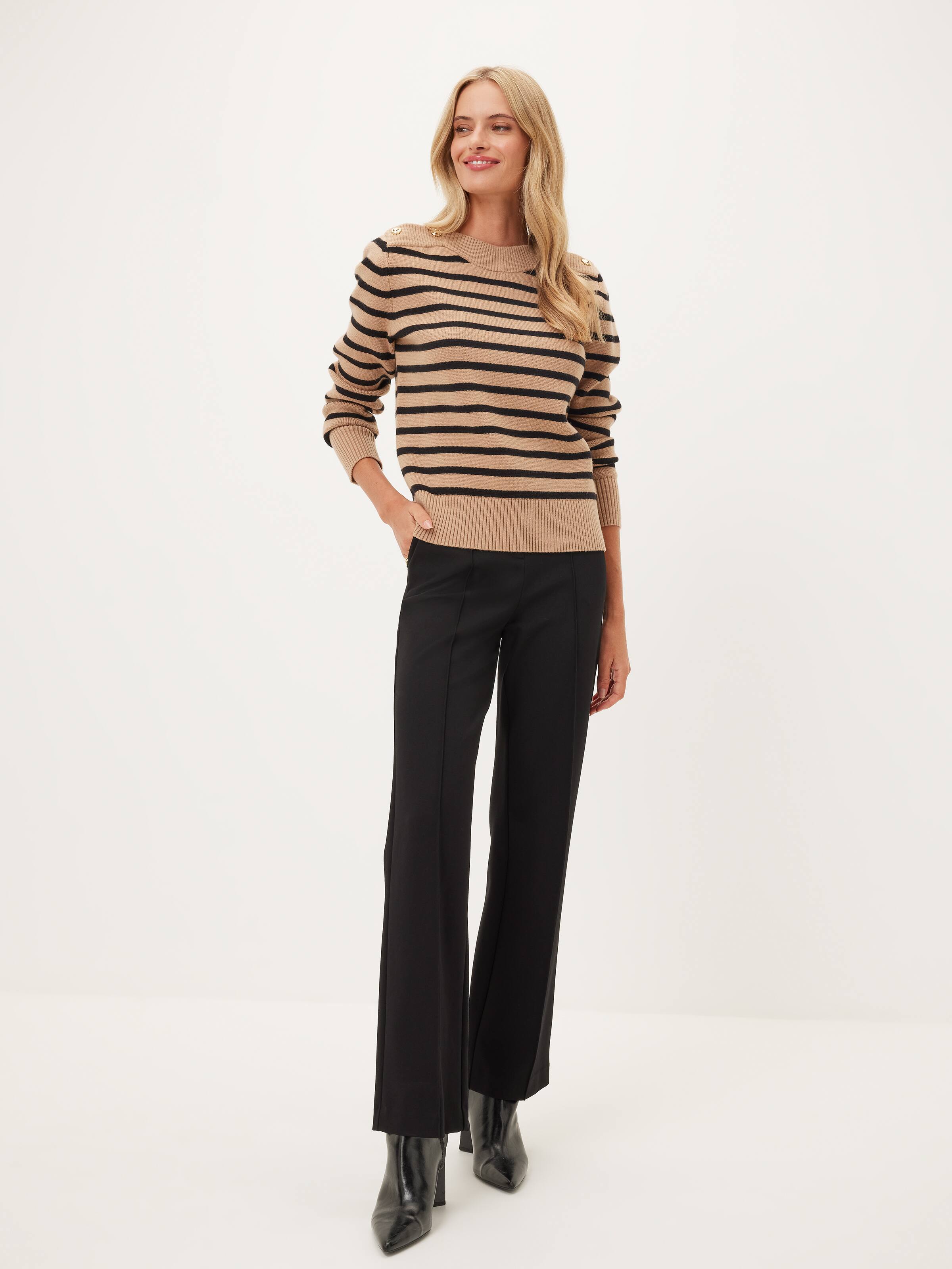 Bella Button Shoulder Knit