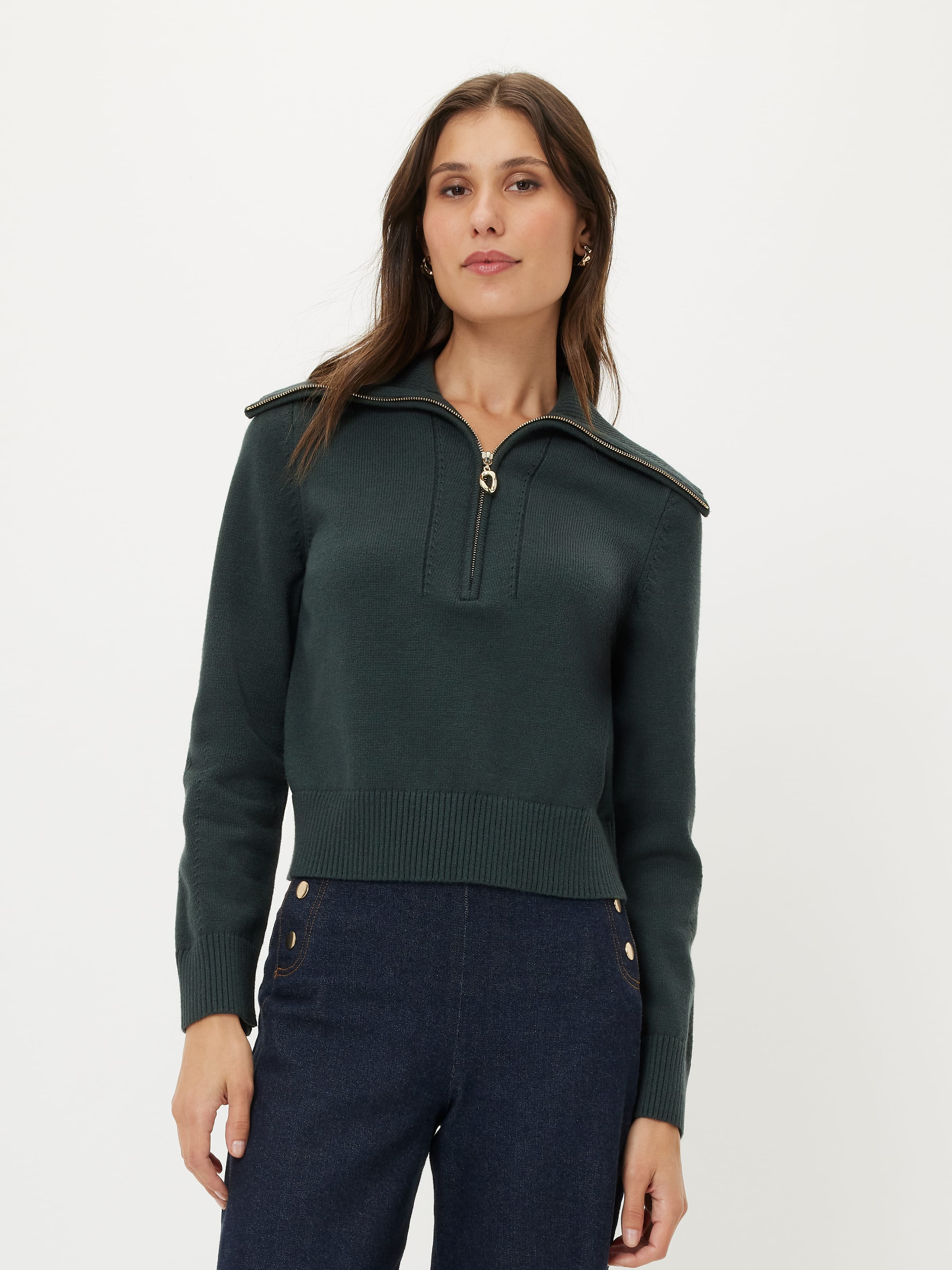 Fiona Zip Front Knit - Portmans Online