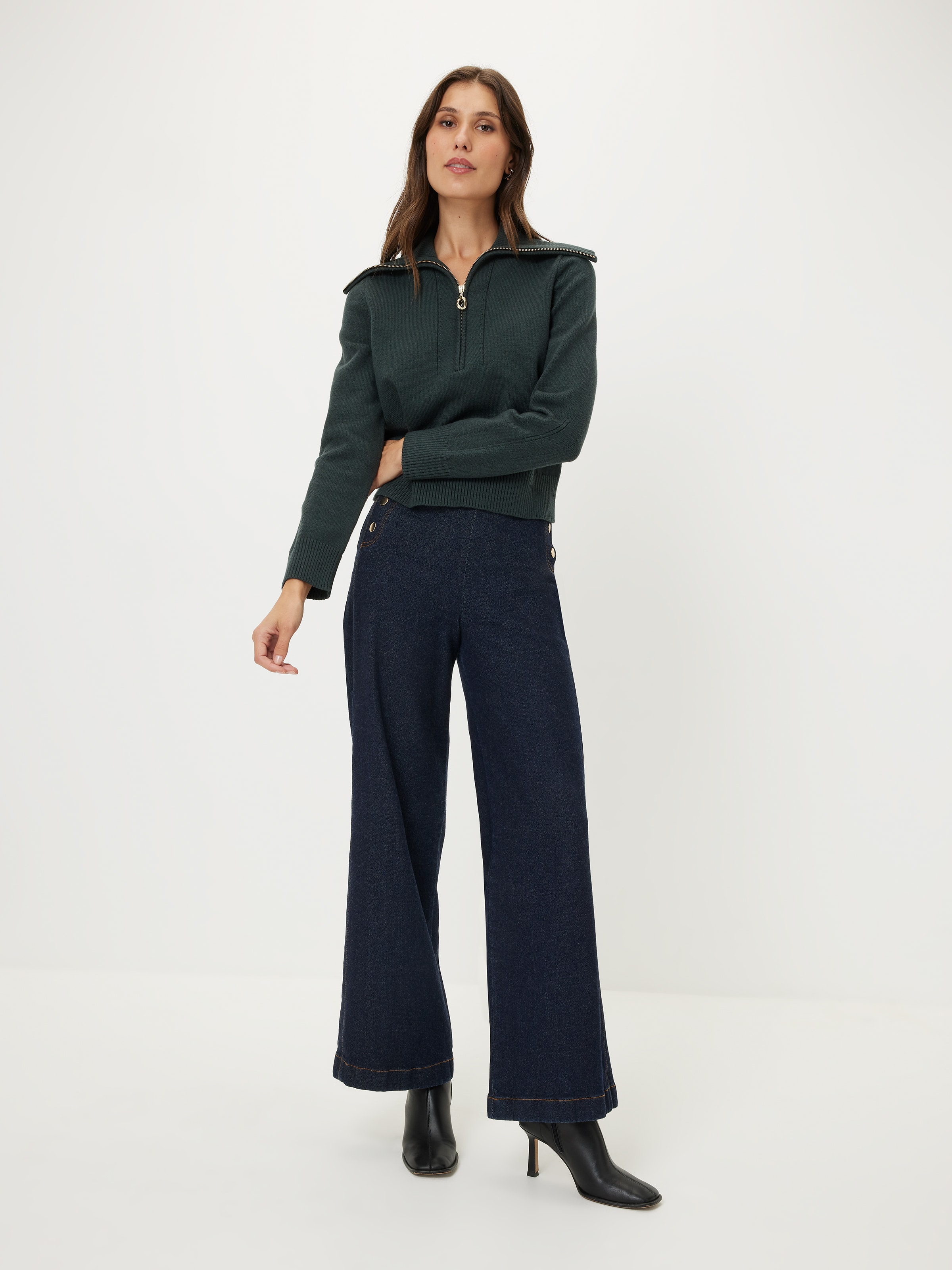 Fiona Zip Front Knit