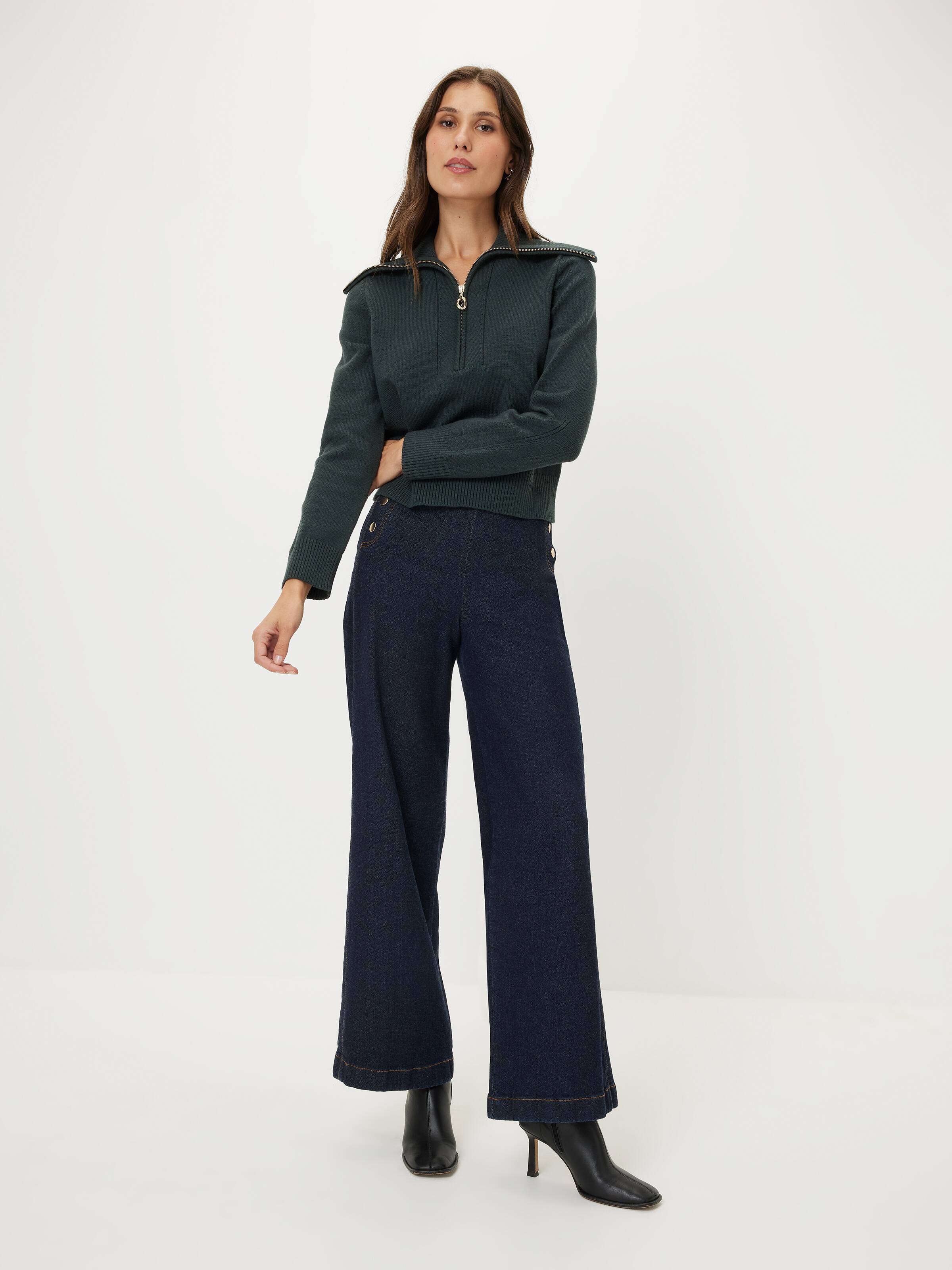 Fiona Zip Front Knit