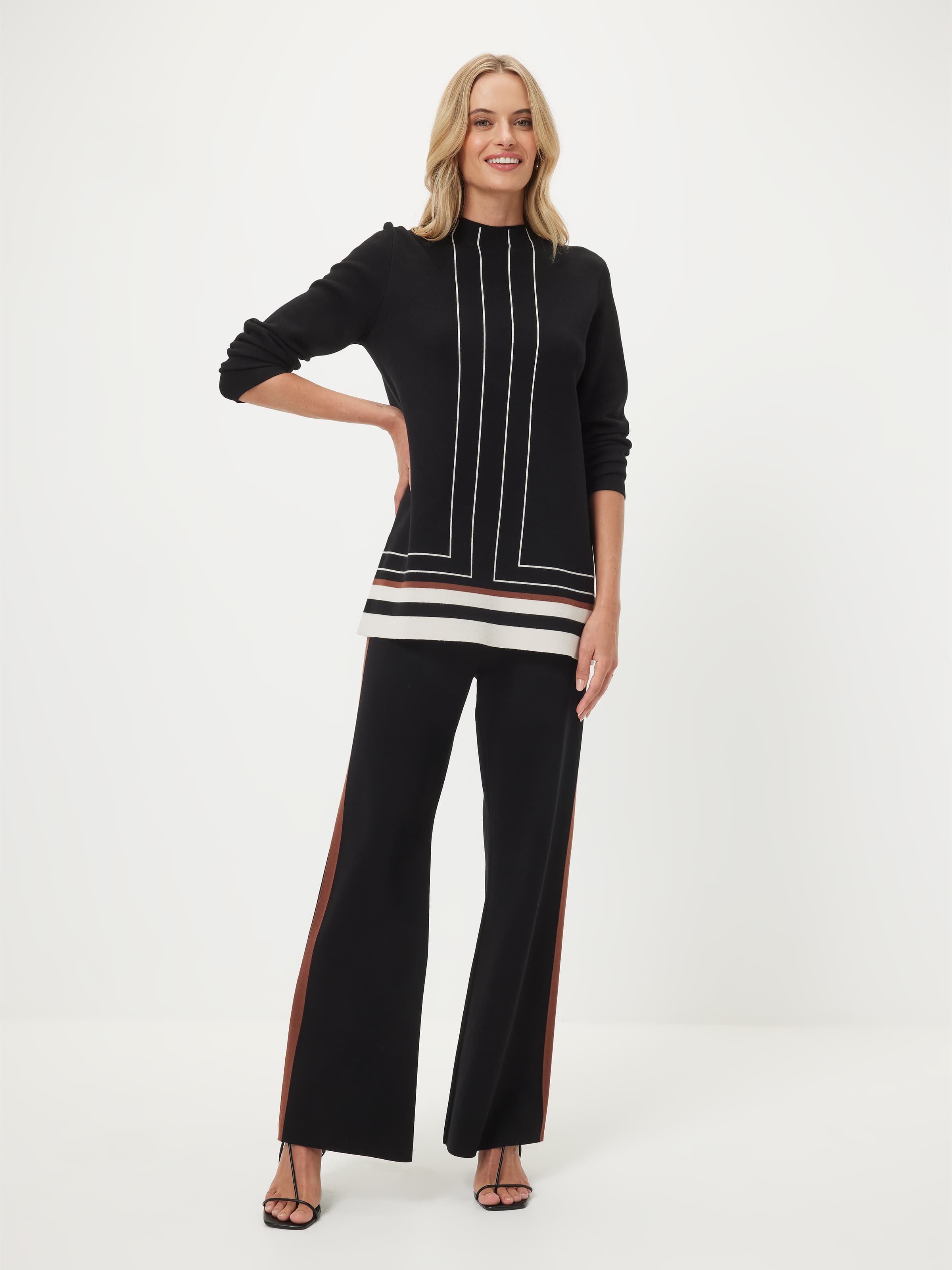 Thea Geo Stripe Knit