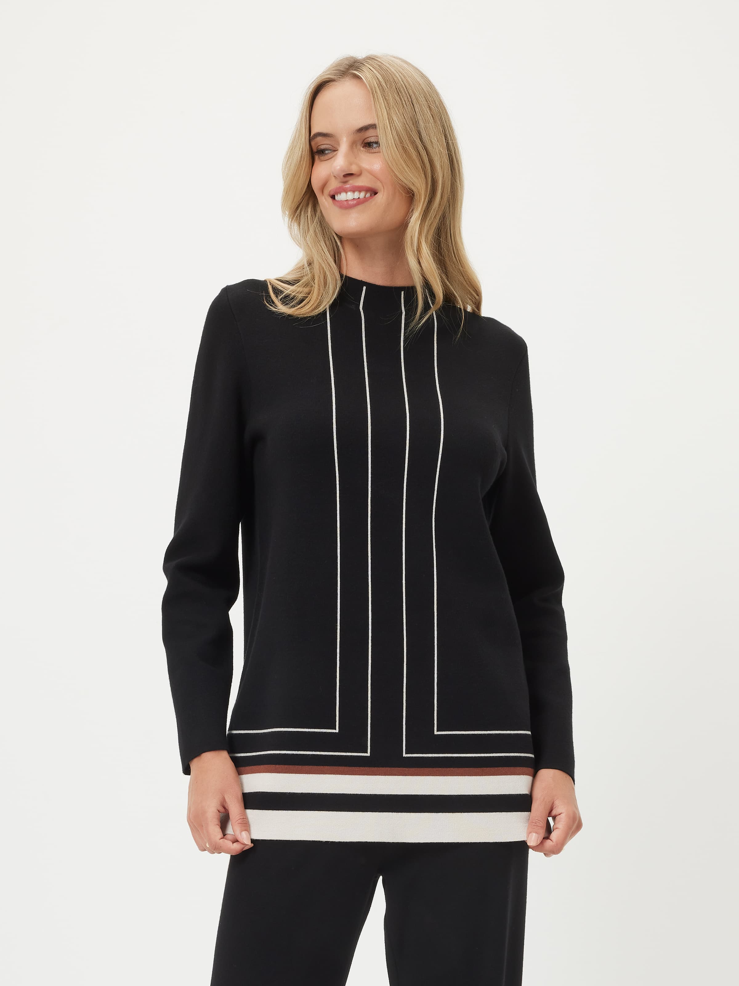 Thea Geo Stripe Knit