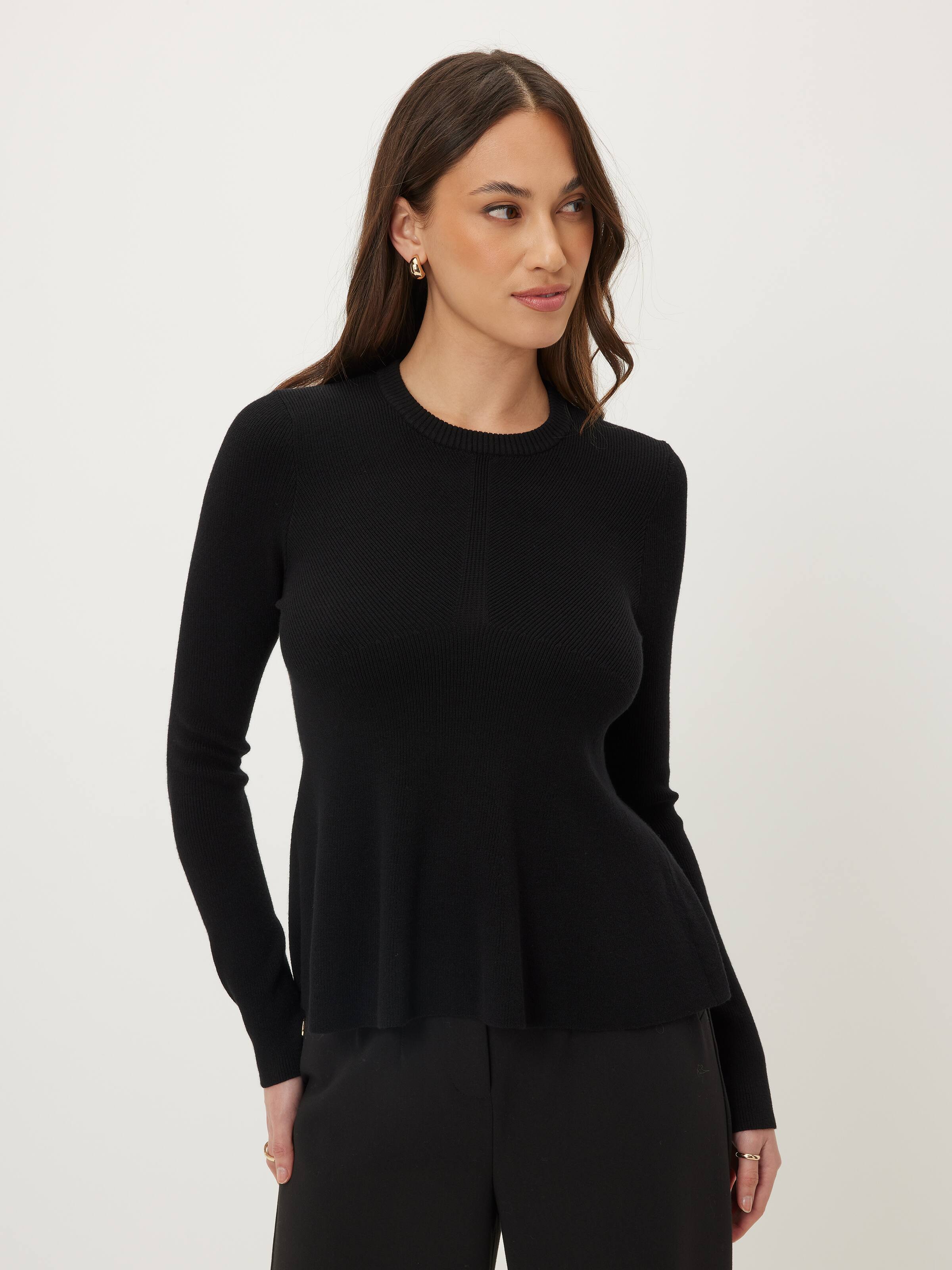 Petra Peplum Long Sleeve Top