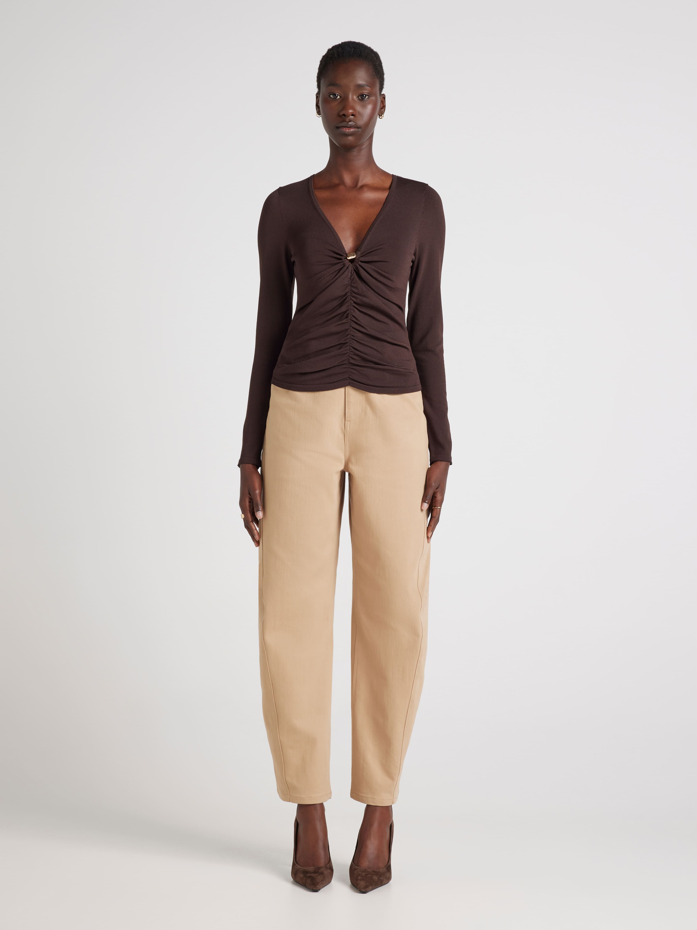Eden Abstract Hardware Long Sleeve Knit