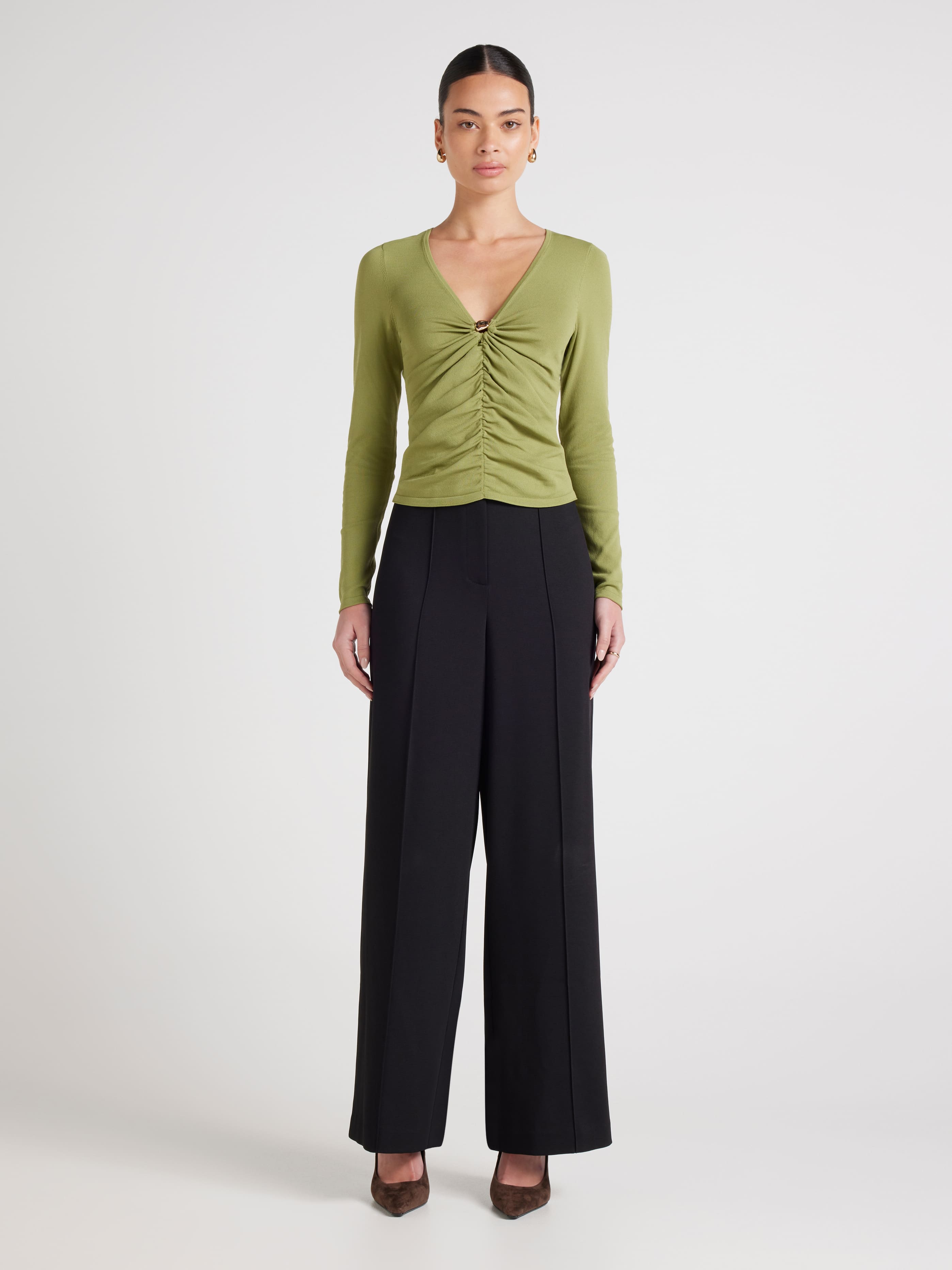 Eden Abstract Hardware Long Sleeve Knit