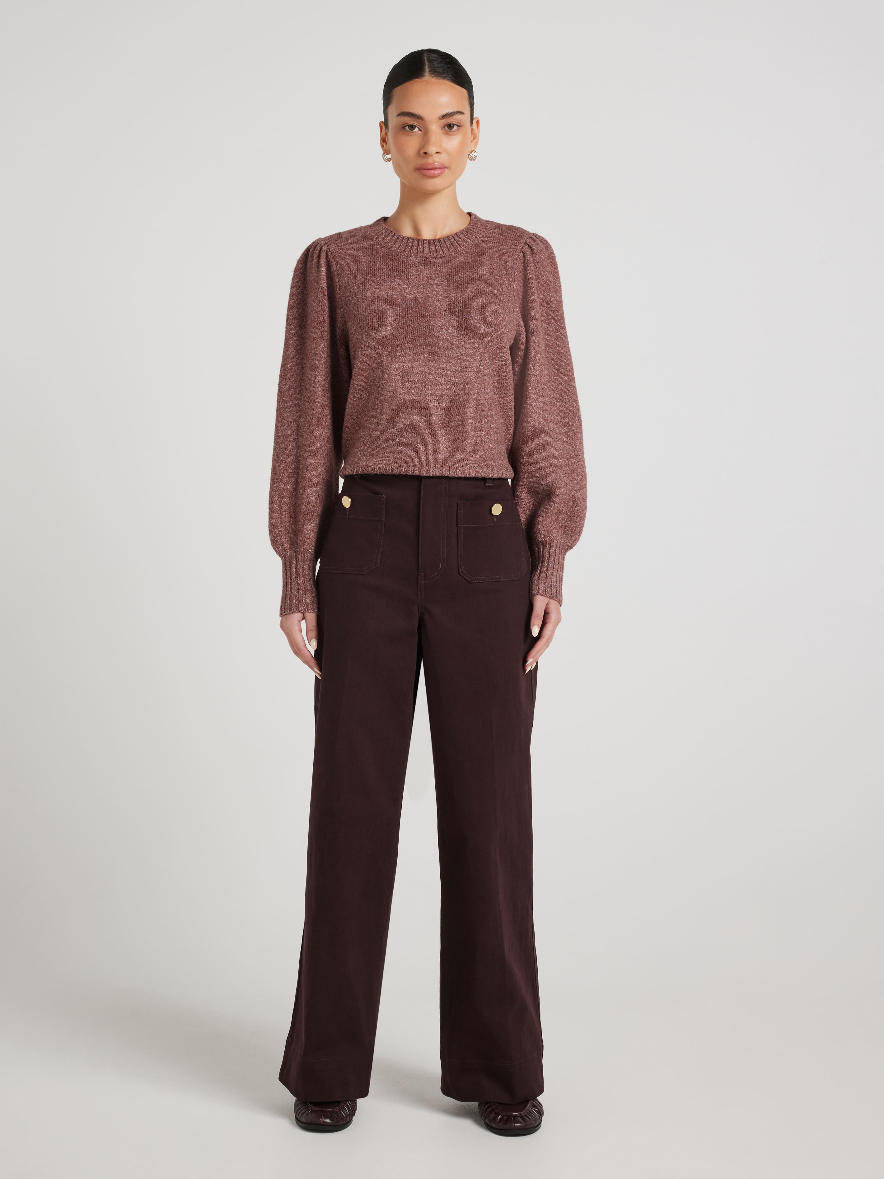 Chloe Puff Long Sleeve Knit